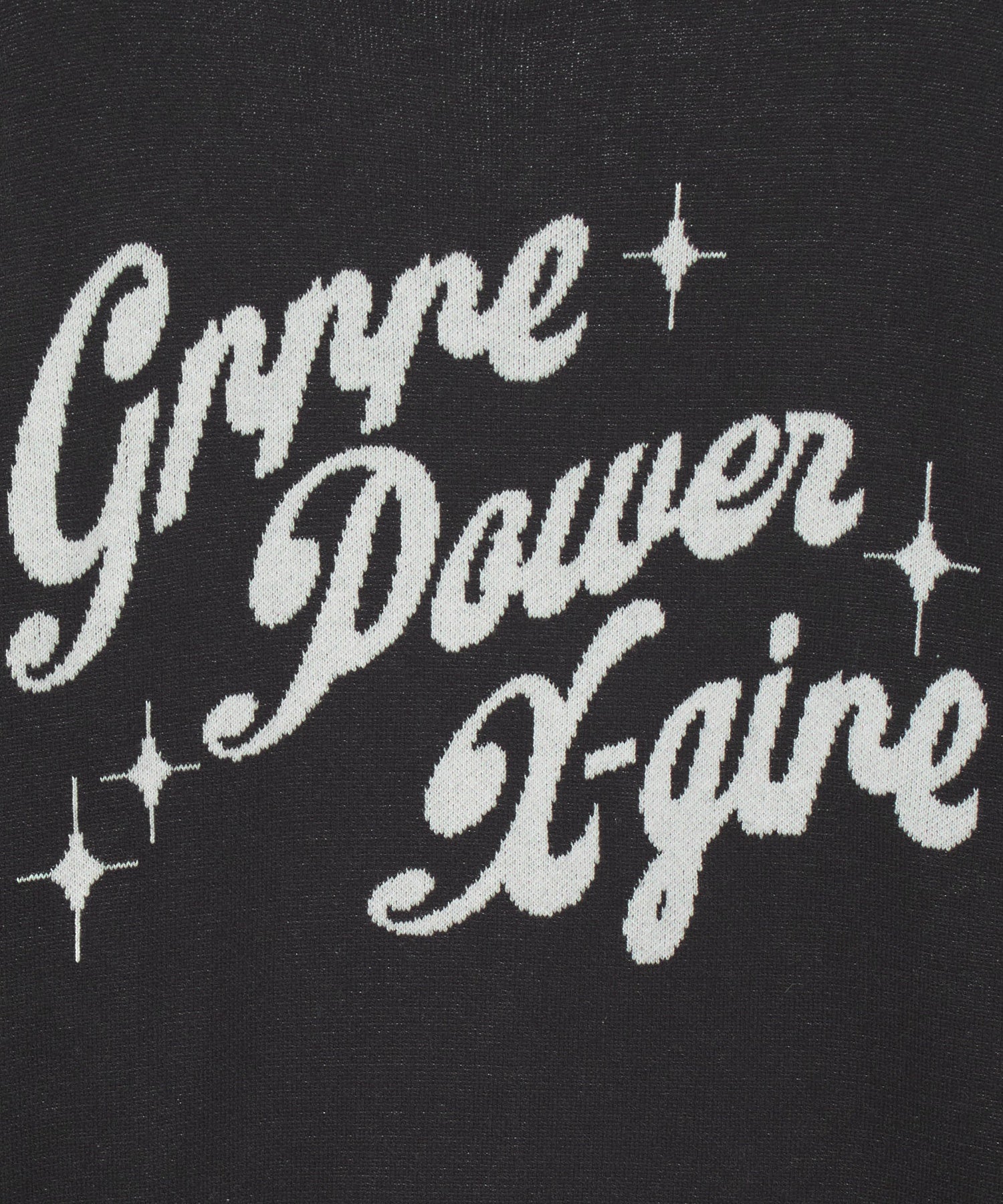 GIRL POWER LOGO JACQUARD KNIT TOP