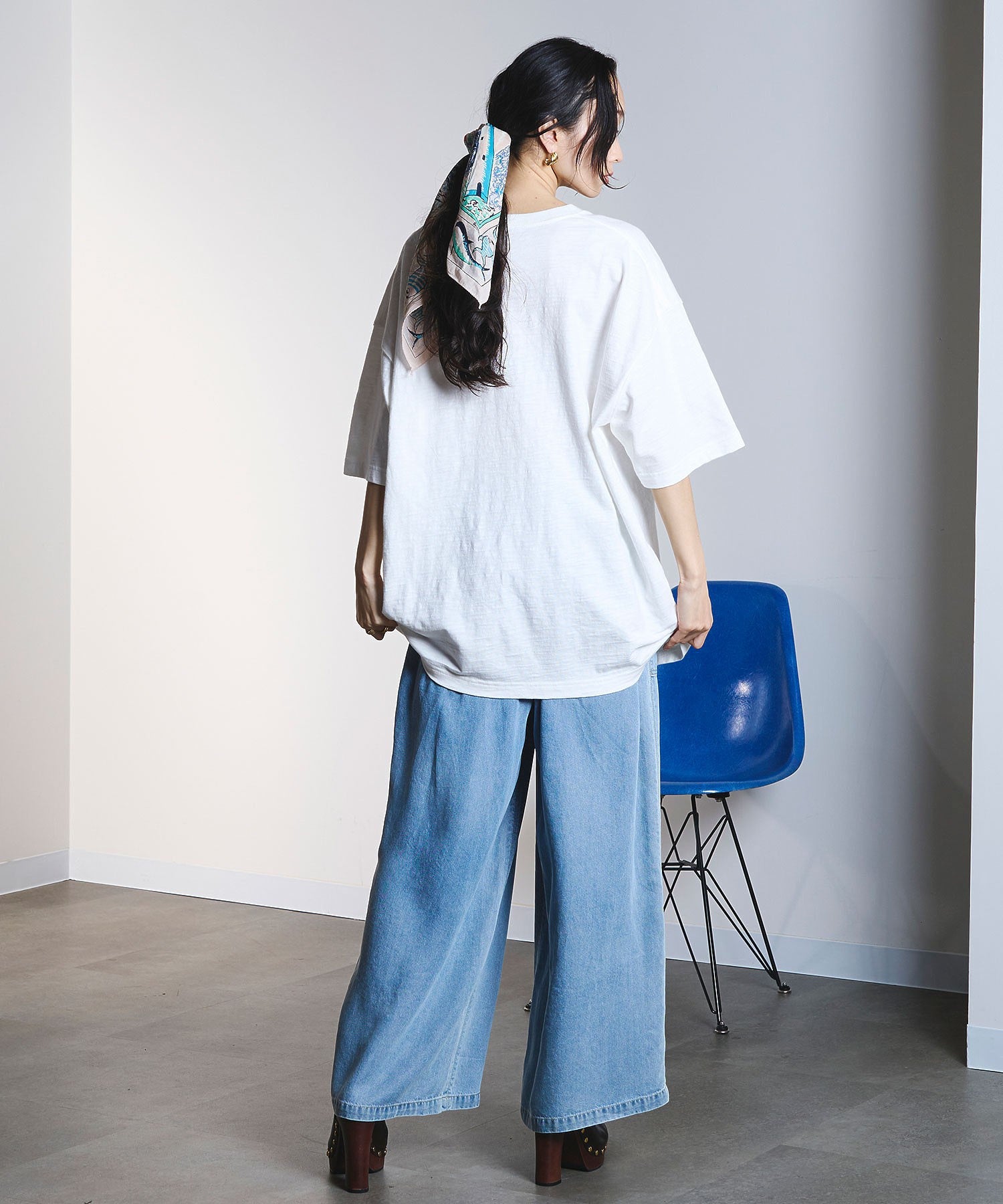 BINDU/ACAPULCO 64㎝ MAP SCARF