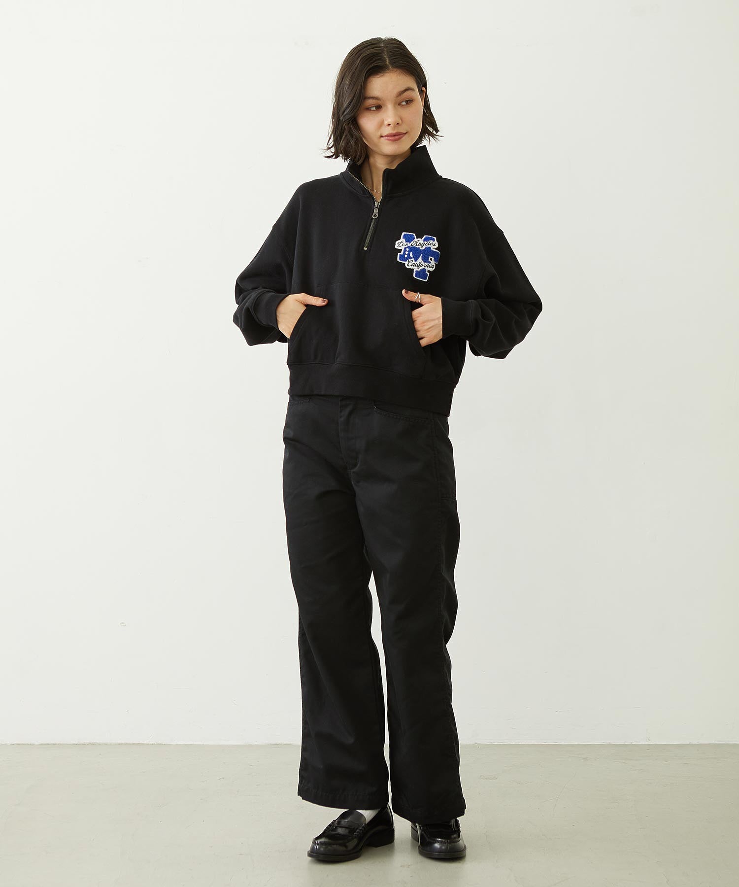 SAGARA PATCH HALF ZIP TOP