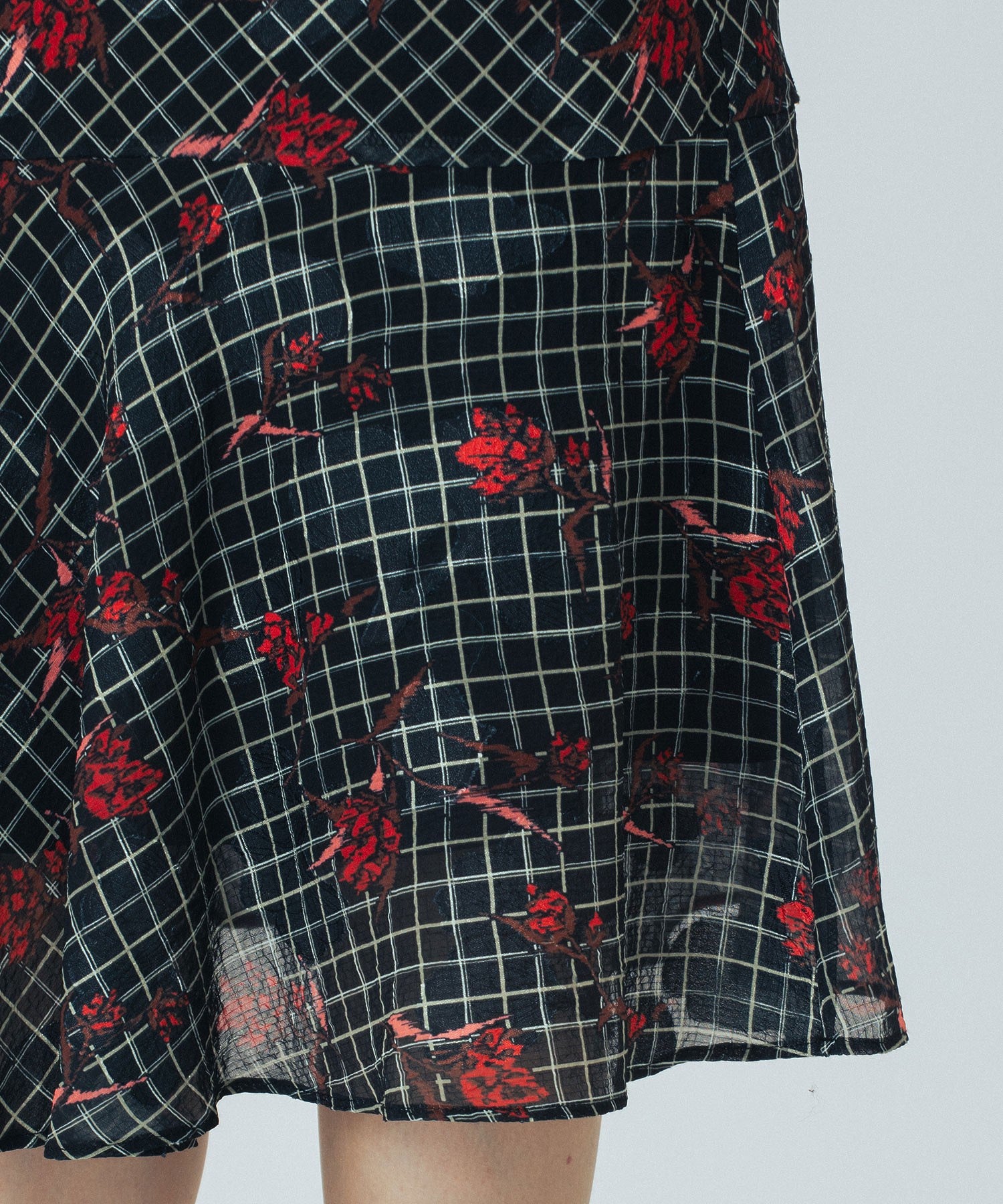 CREOLME/FLOWER PRINT SKIRT