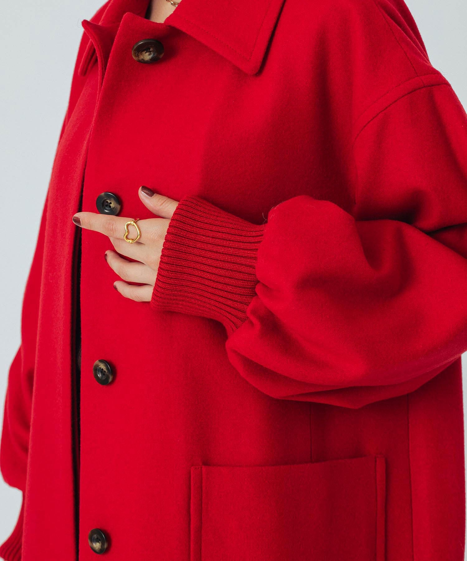 mici/VOLUME SLEEVE COAT