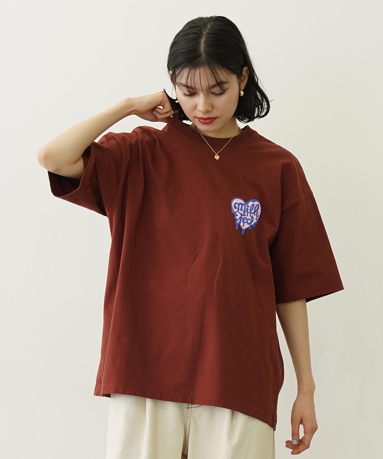 MELTY HEART FOAM PRINT WIDE S/S TEE