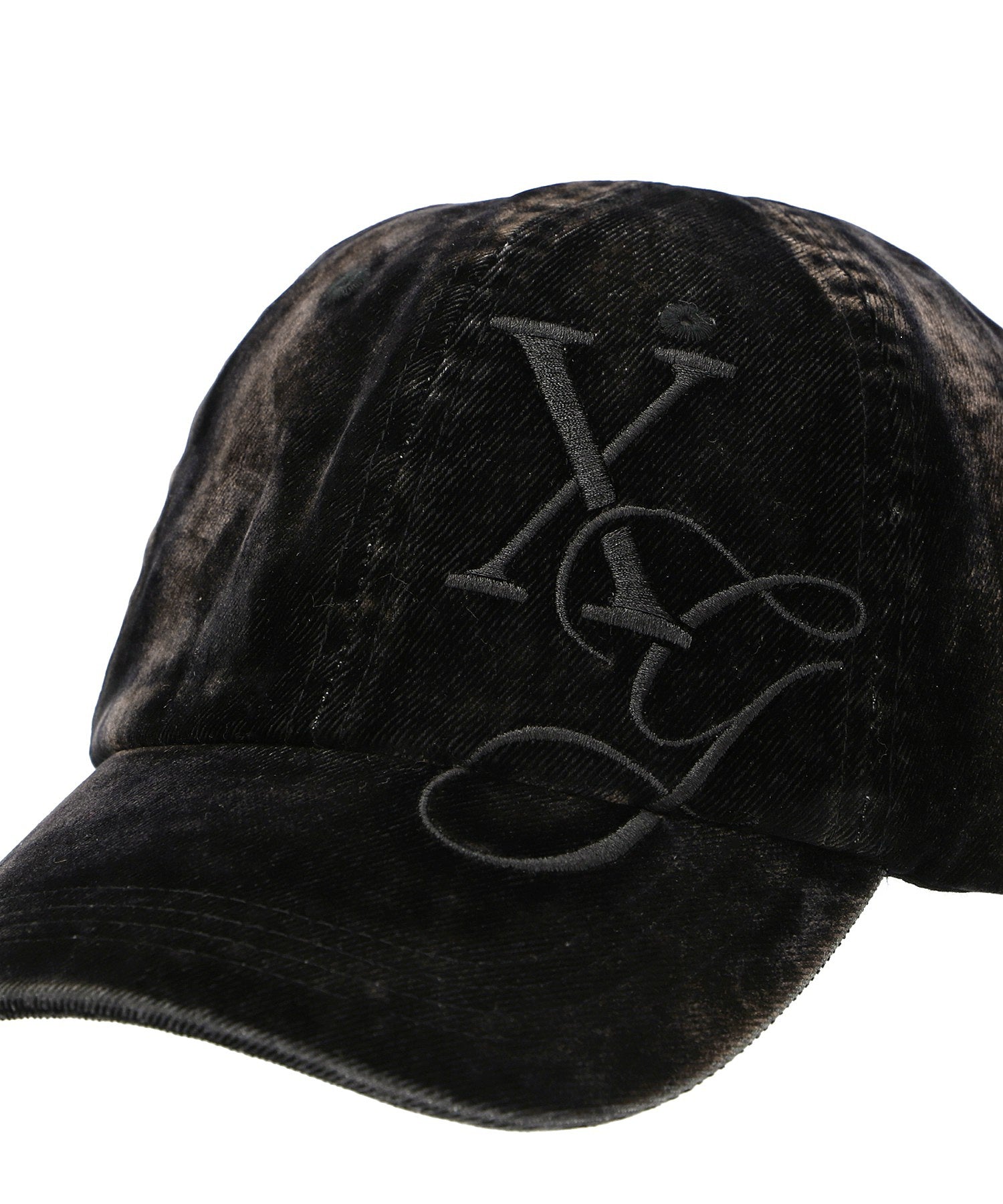 FLOCKED DENIM 6PANEL CAP