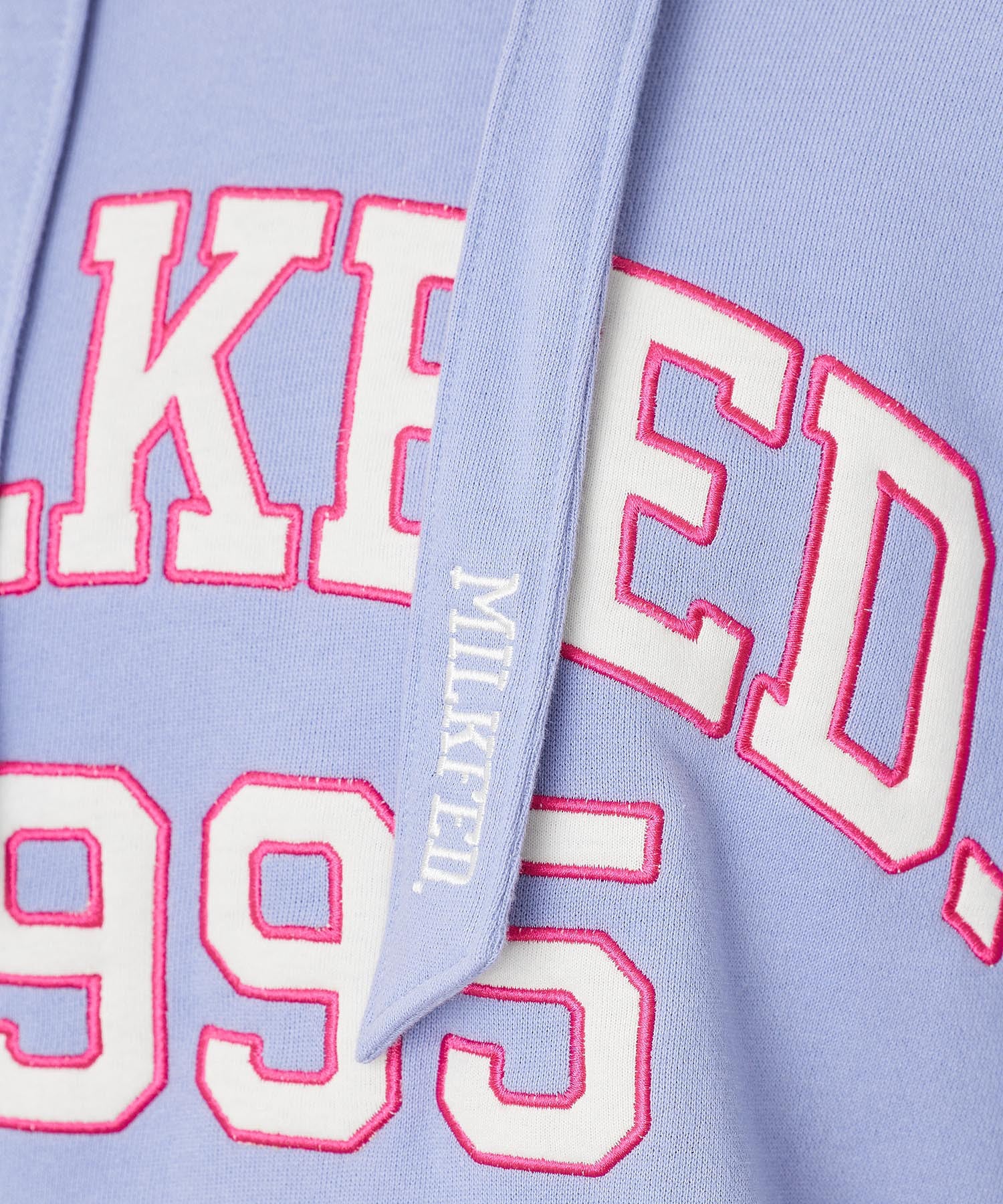 LAYERED SLEEVE  PATCH LOGO SWEAT HOODIE MILKFED.