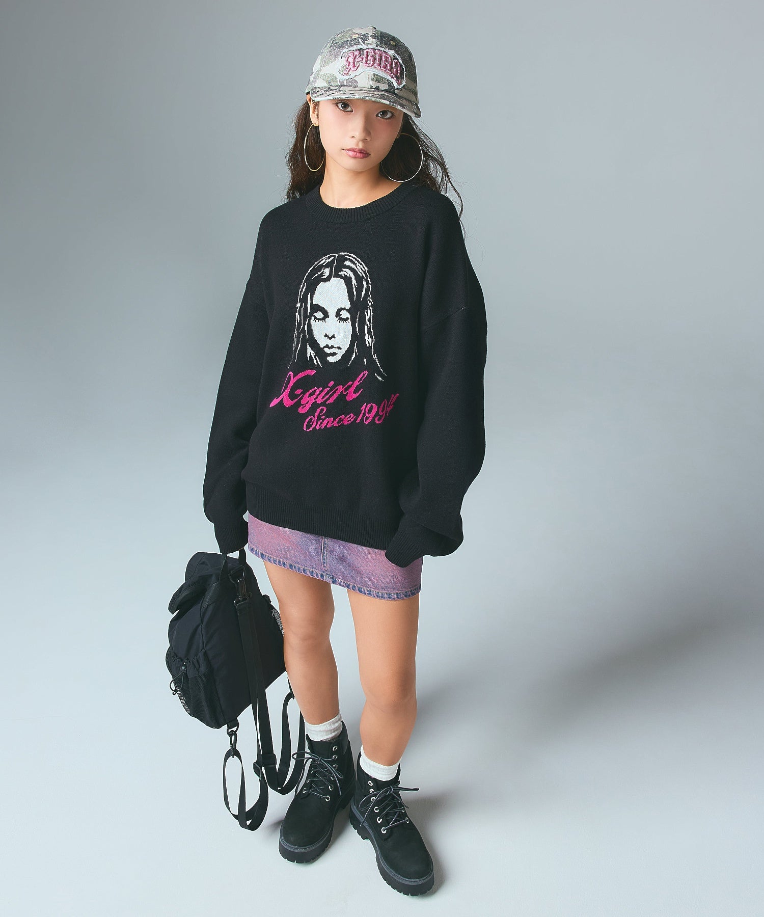 STUDDED LOGO PATCH 6PANEL CAP