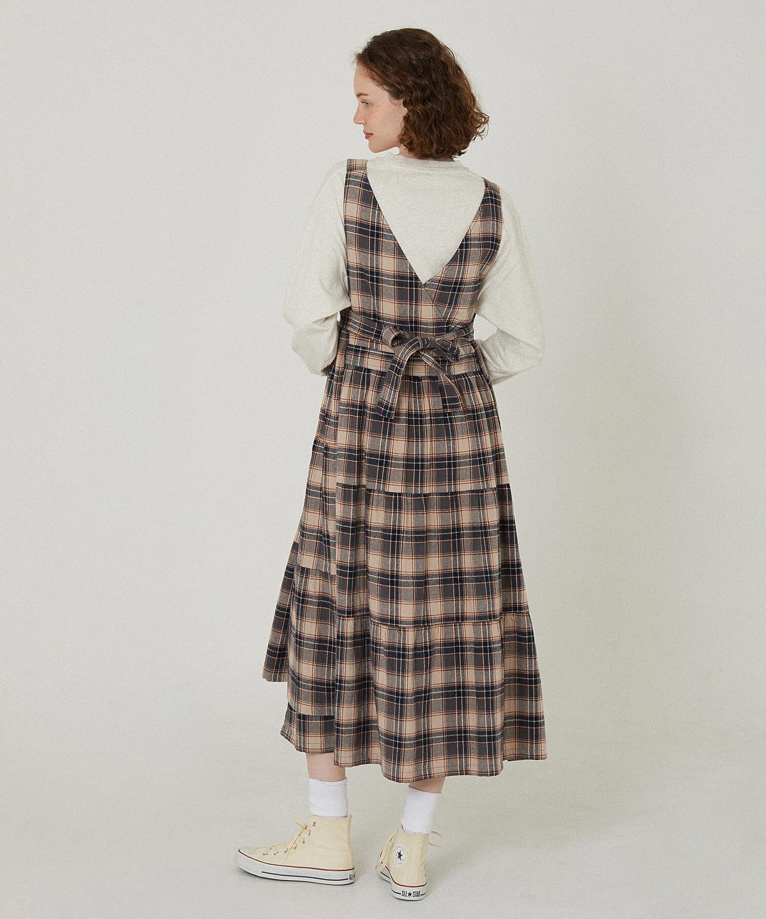 APRON TIERED DRESS