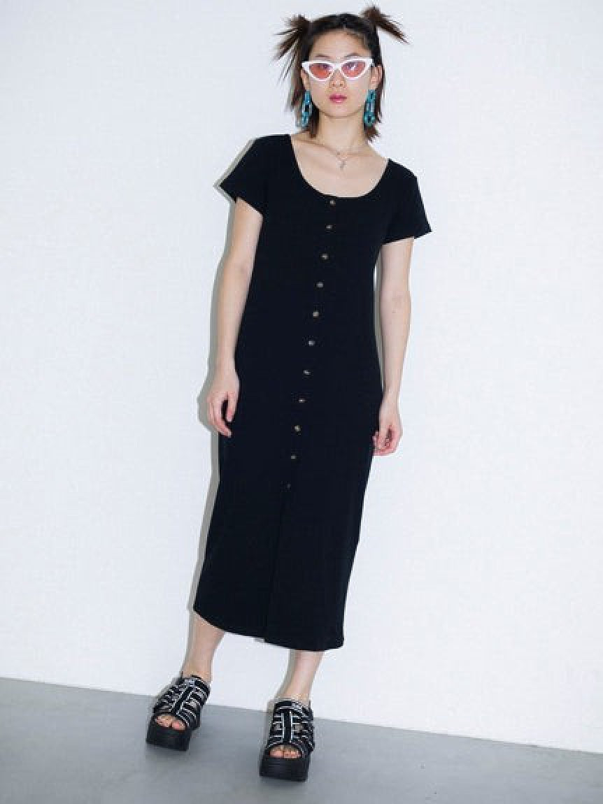 AIRLY RIB DRESS X-girl