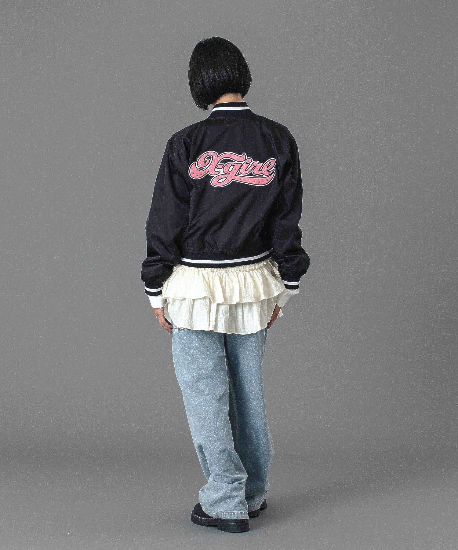 CHEERFUL LOGO VARSITY JACKET