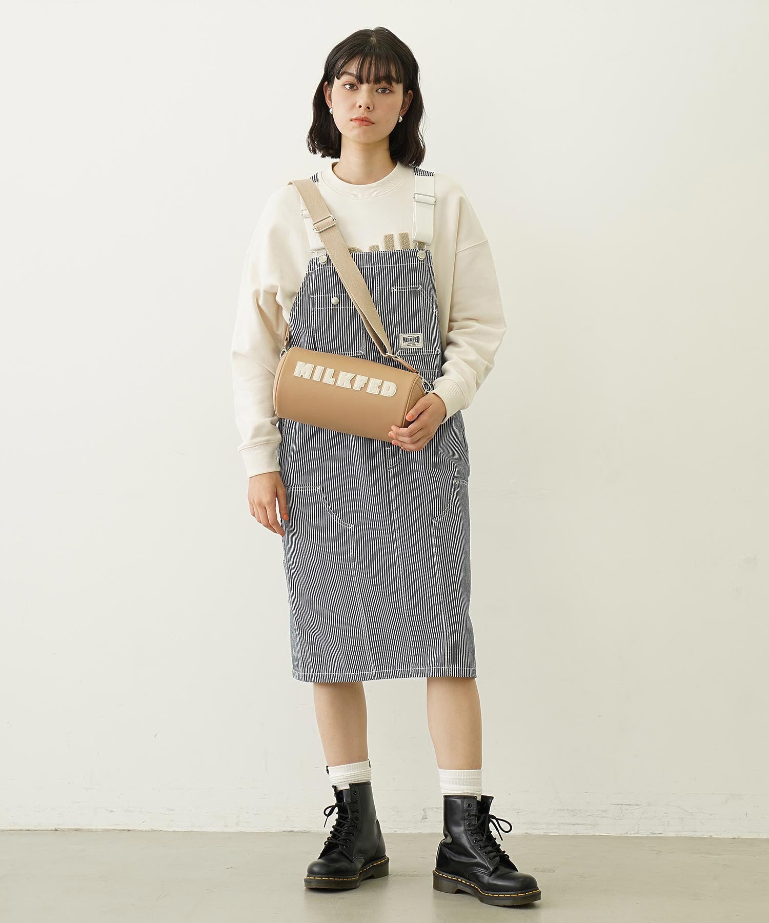 WORK STYLE SALOPETTE SKIRT