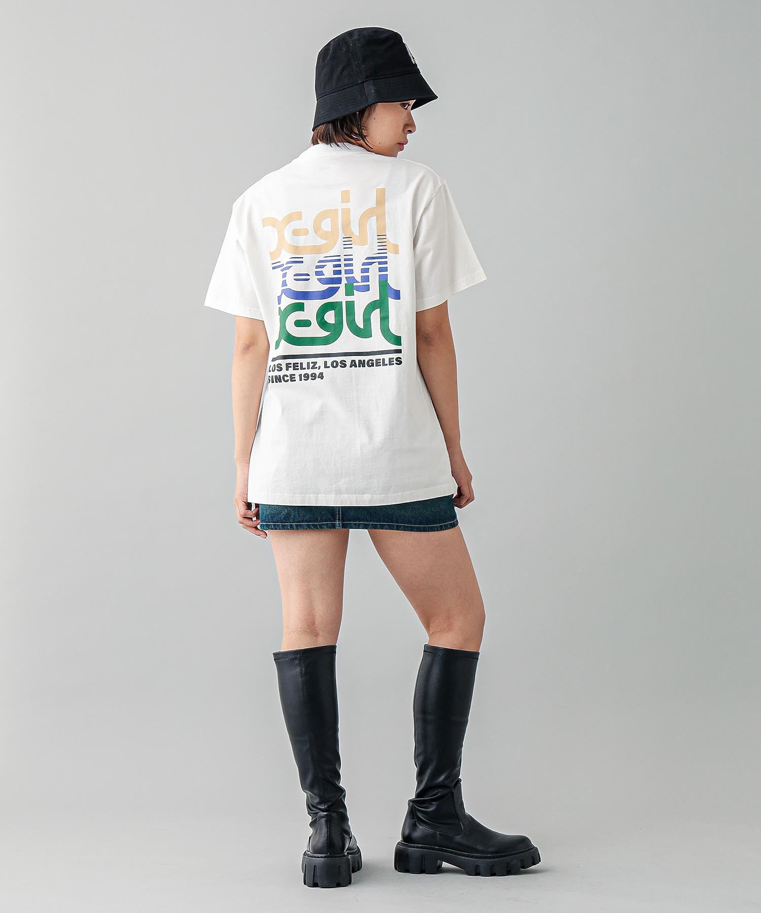 DOUBLE LOGO BUCKET HAT X-girl