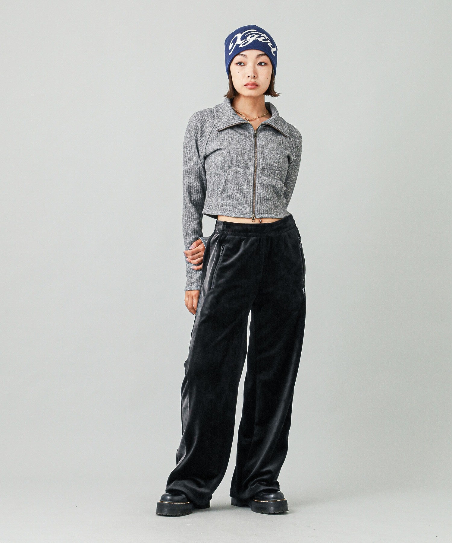 VELOUR TRACK PANTS