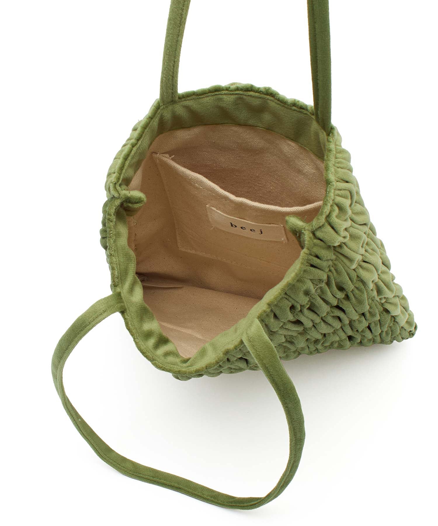beej/GATHERED VELOUR BAG