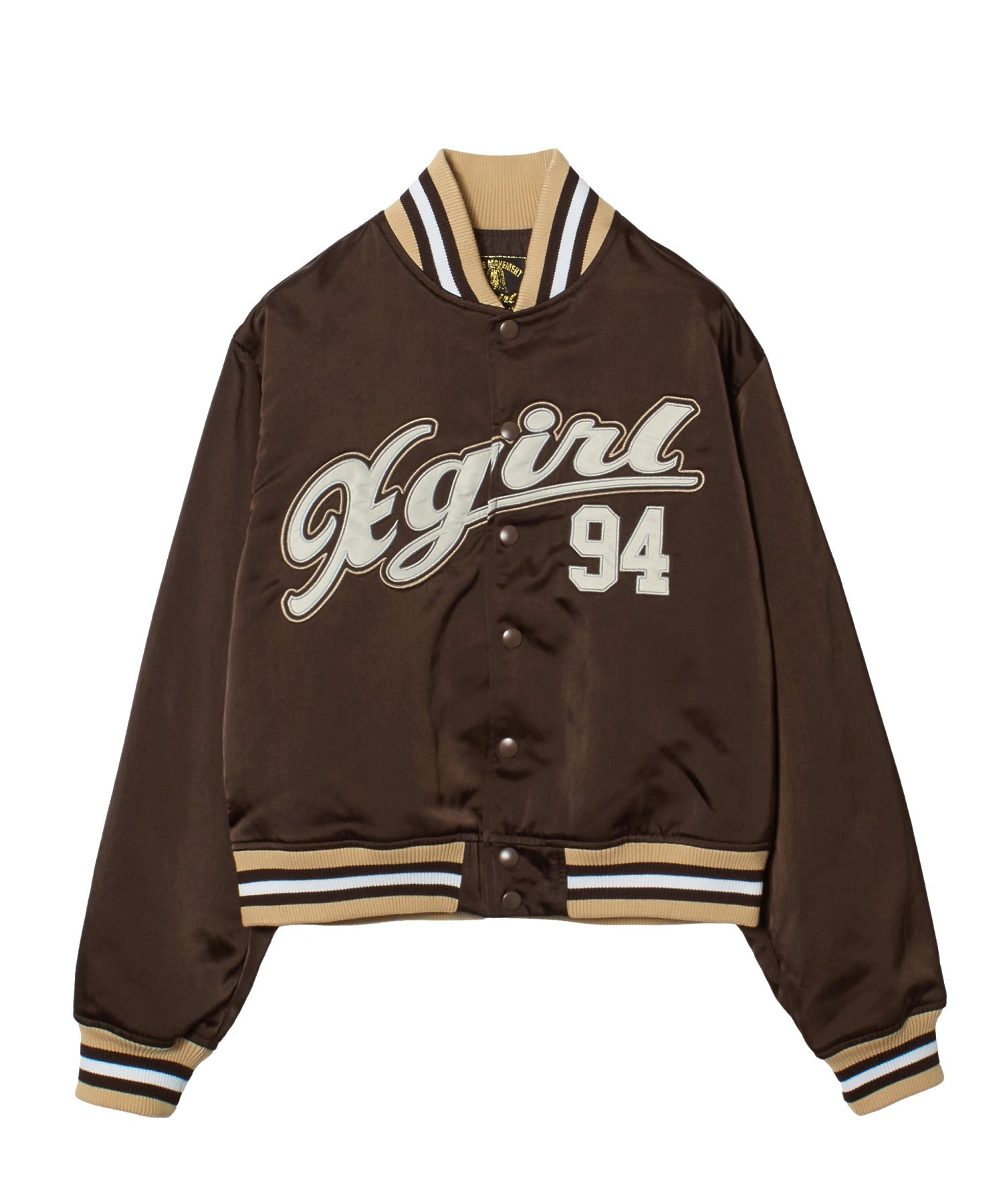 LOGO AND NUMBER VARSITY JACKET
