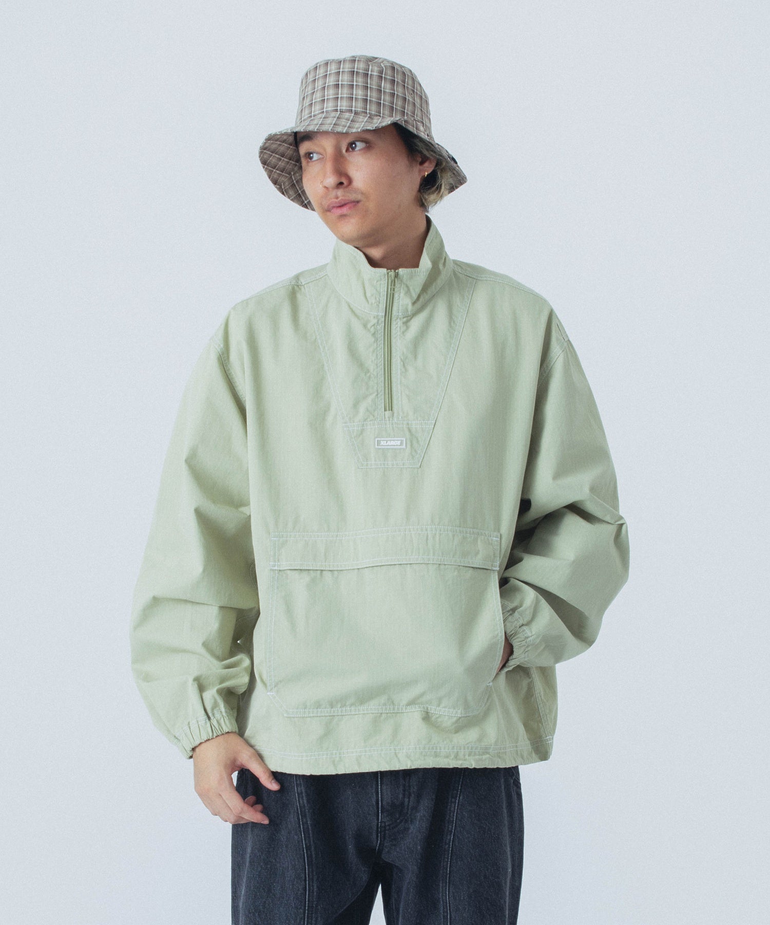 RIPSTOP HALF ZIP JACKET