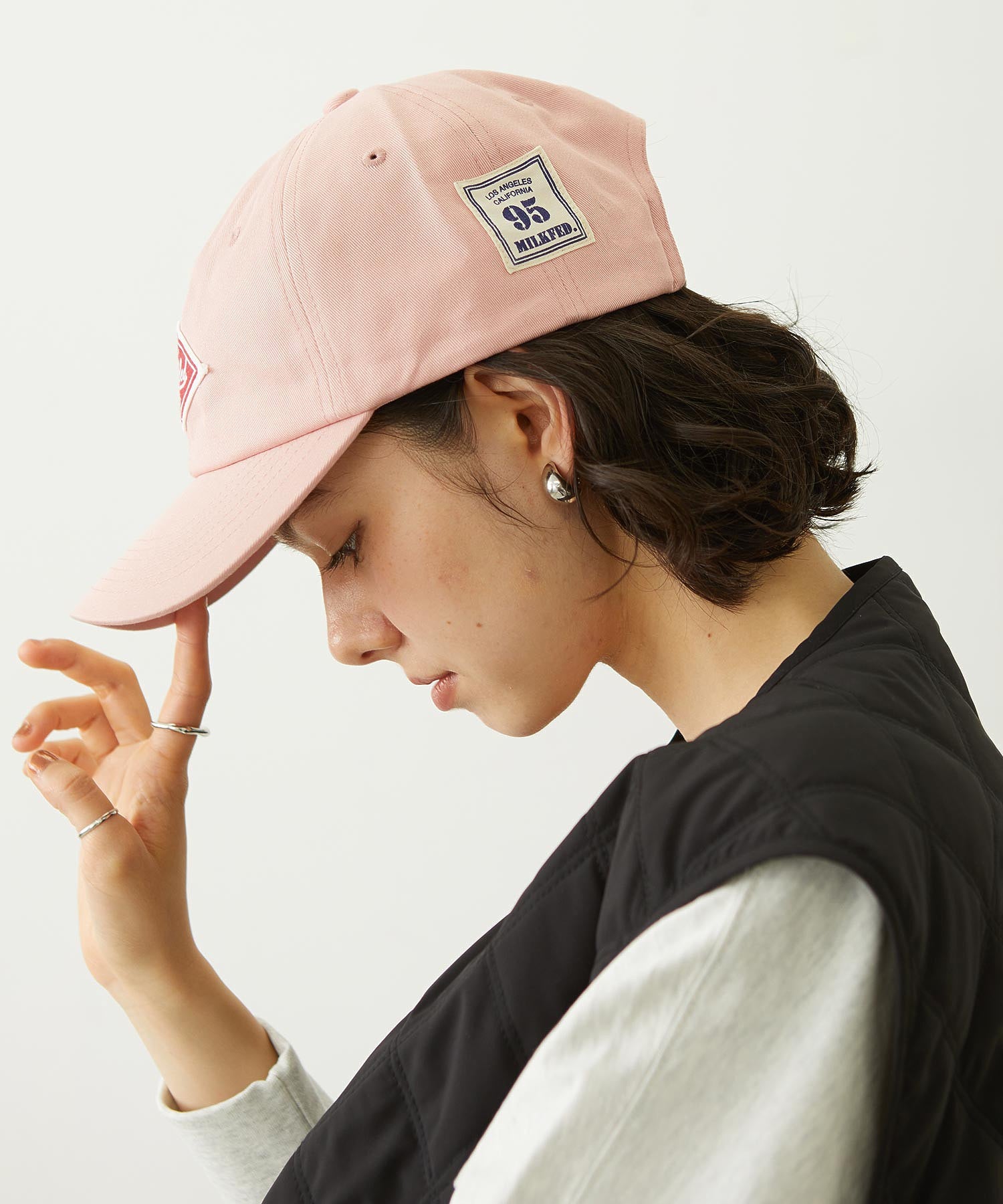 LABEL TWILL CAP