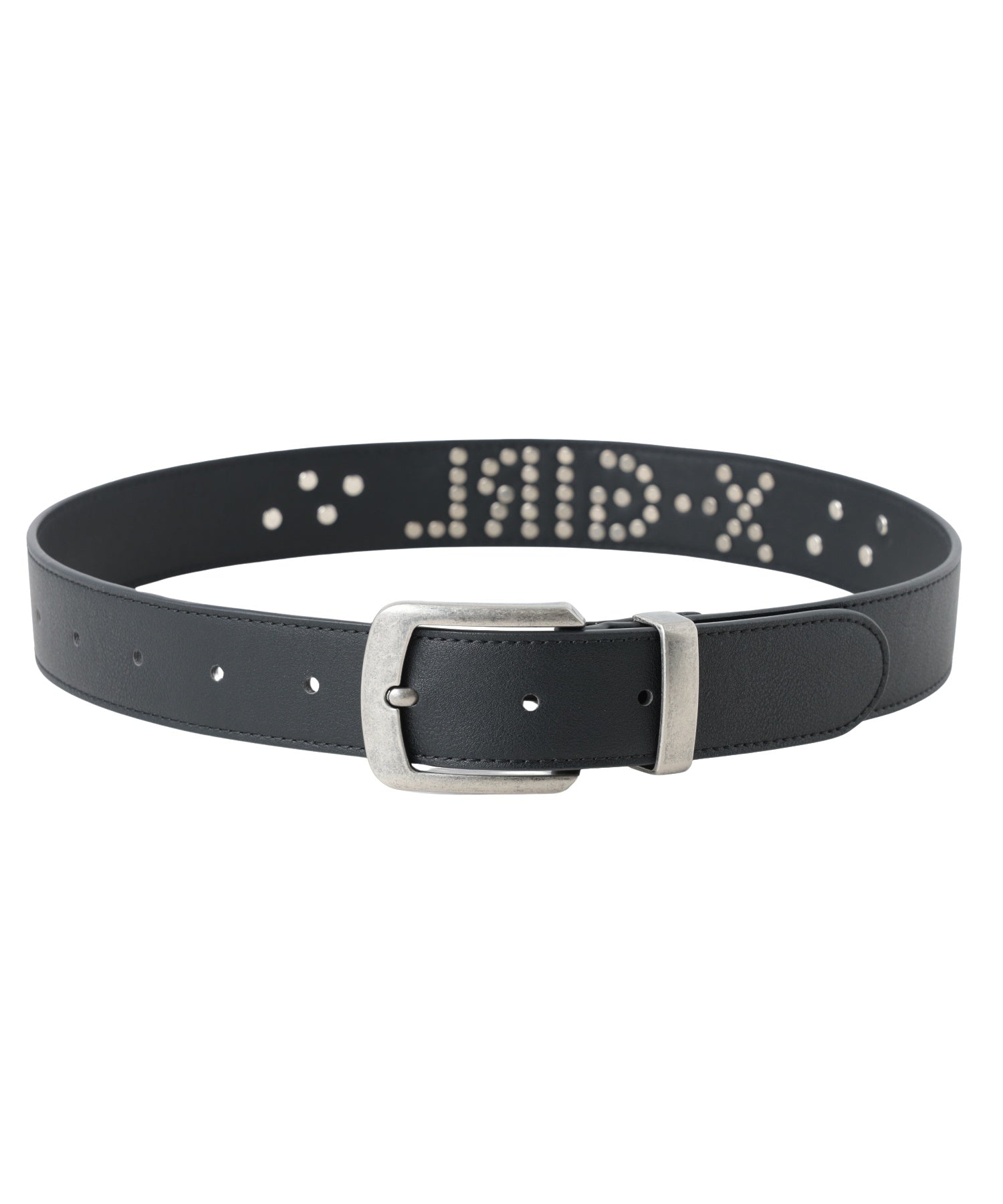STUDDED LOGO BELT