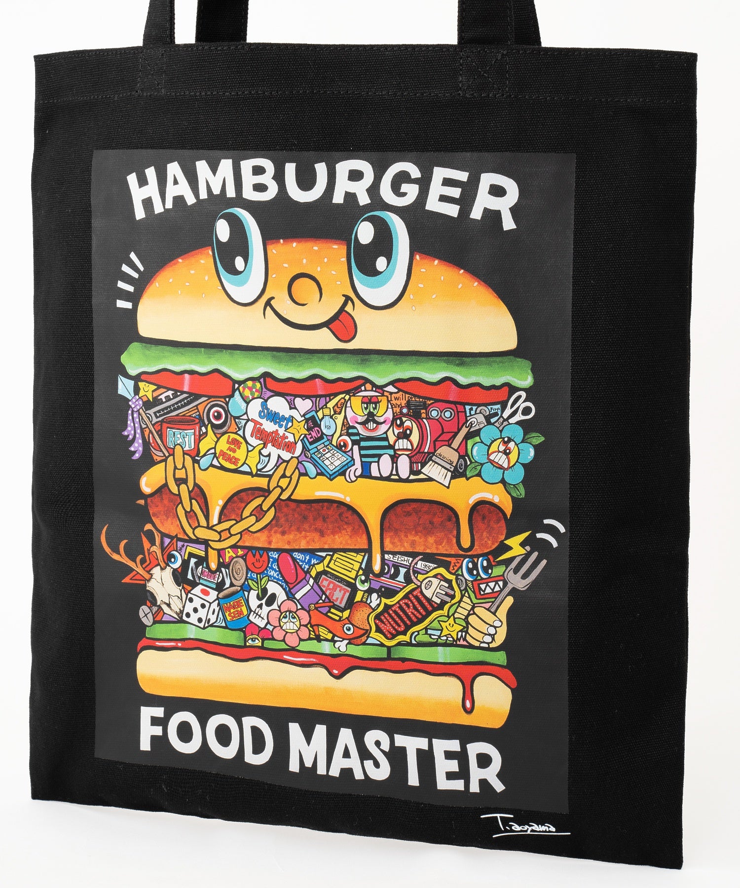 TETSUJI AOYAMA FOOD MASTER TOTE BAG calif-ART