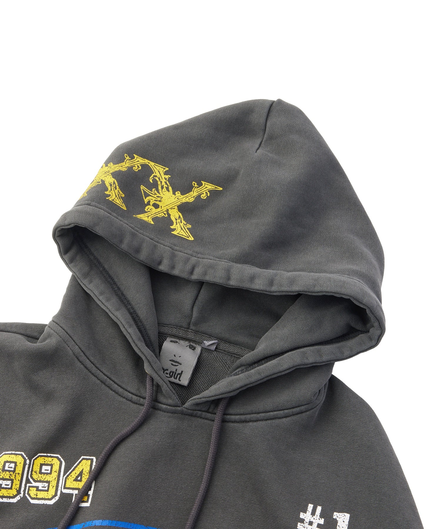 FADED MIX LOGO SWEAT HOODIE