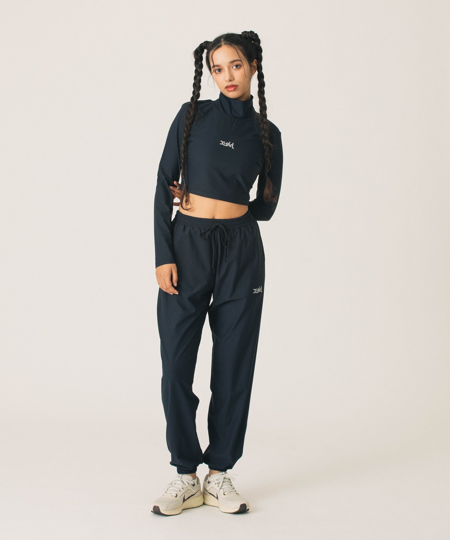 HIGH NECK SHORT LS TOP