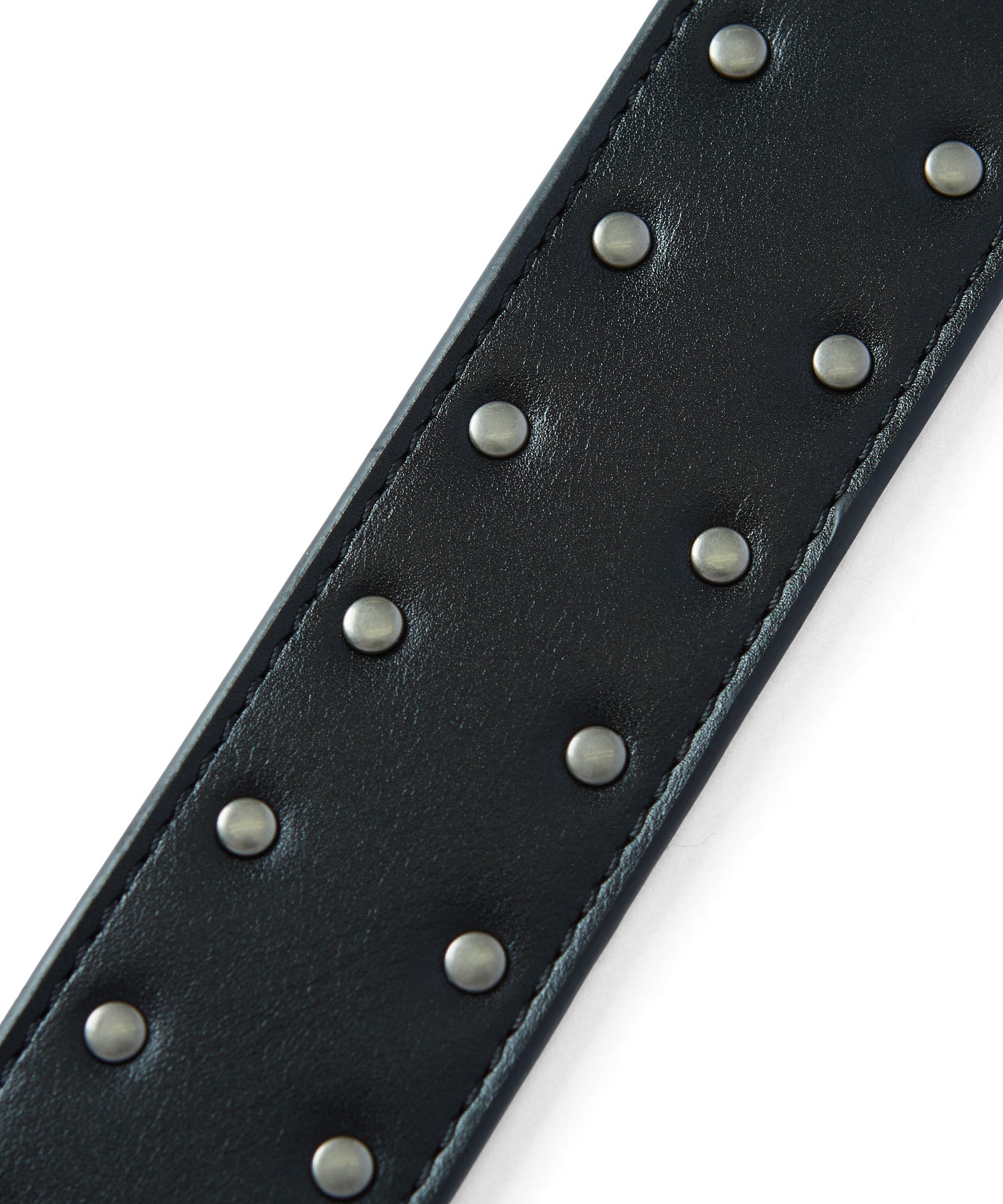 XG BUCKLE STUDDED FAUX LEATHER BELT