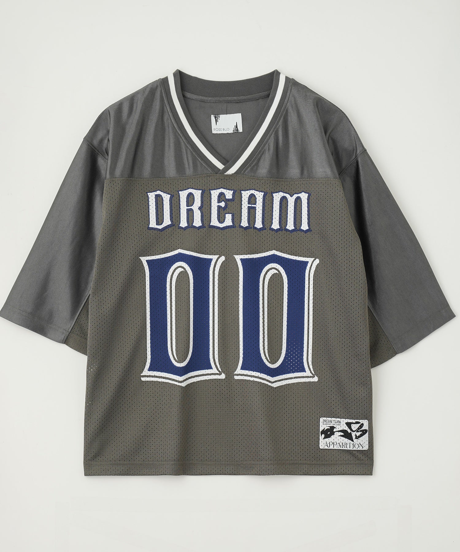 OKIRAKU×ROSE BUD/メッシュフットボールT