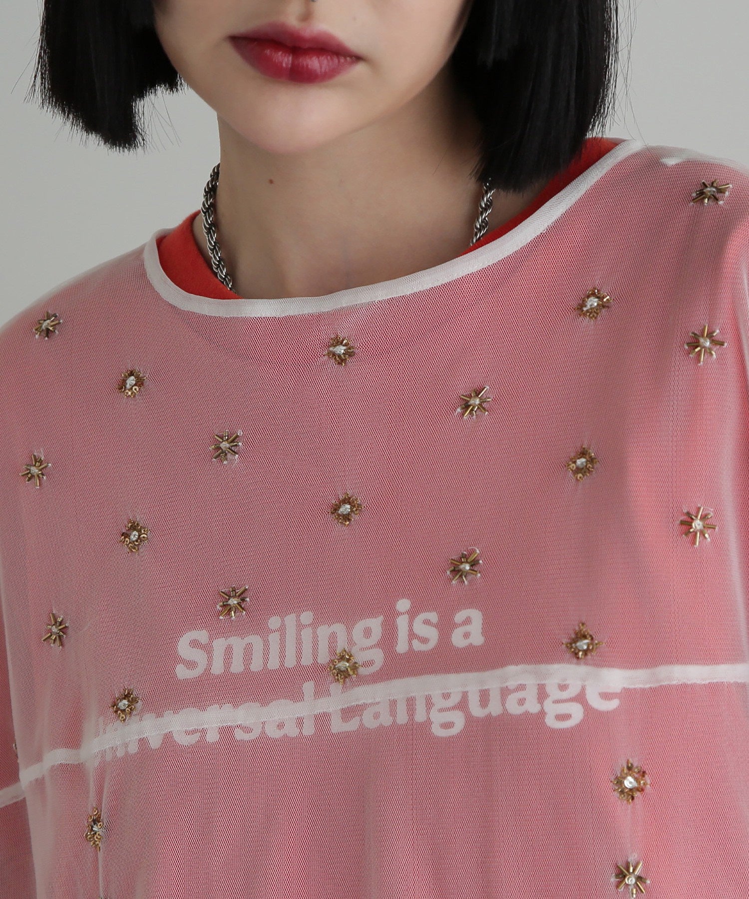 チュールシアーブラウス