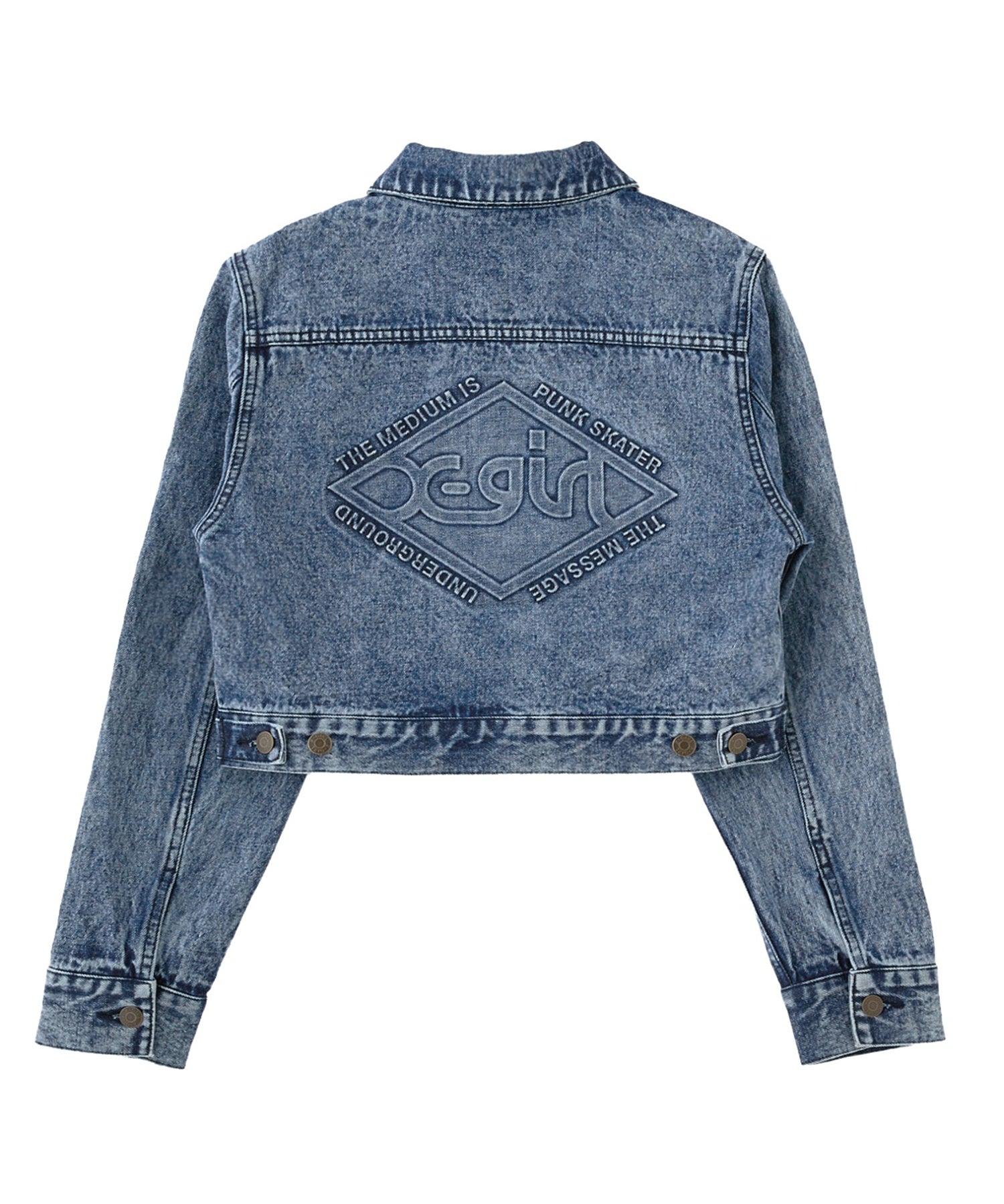 EMBOSSED DENIM JACKET