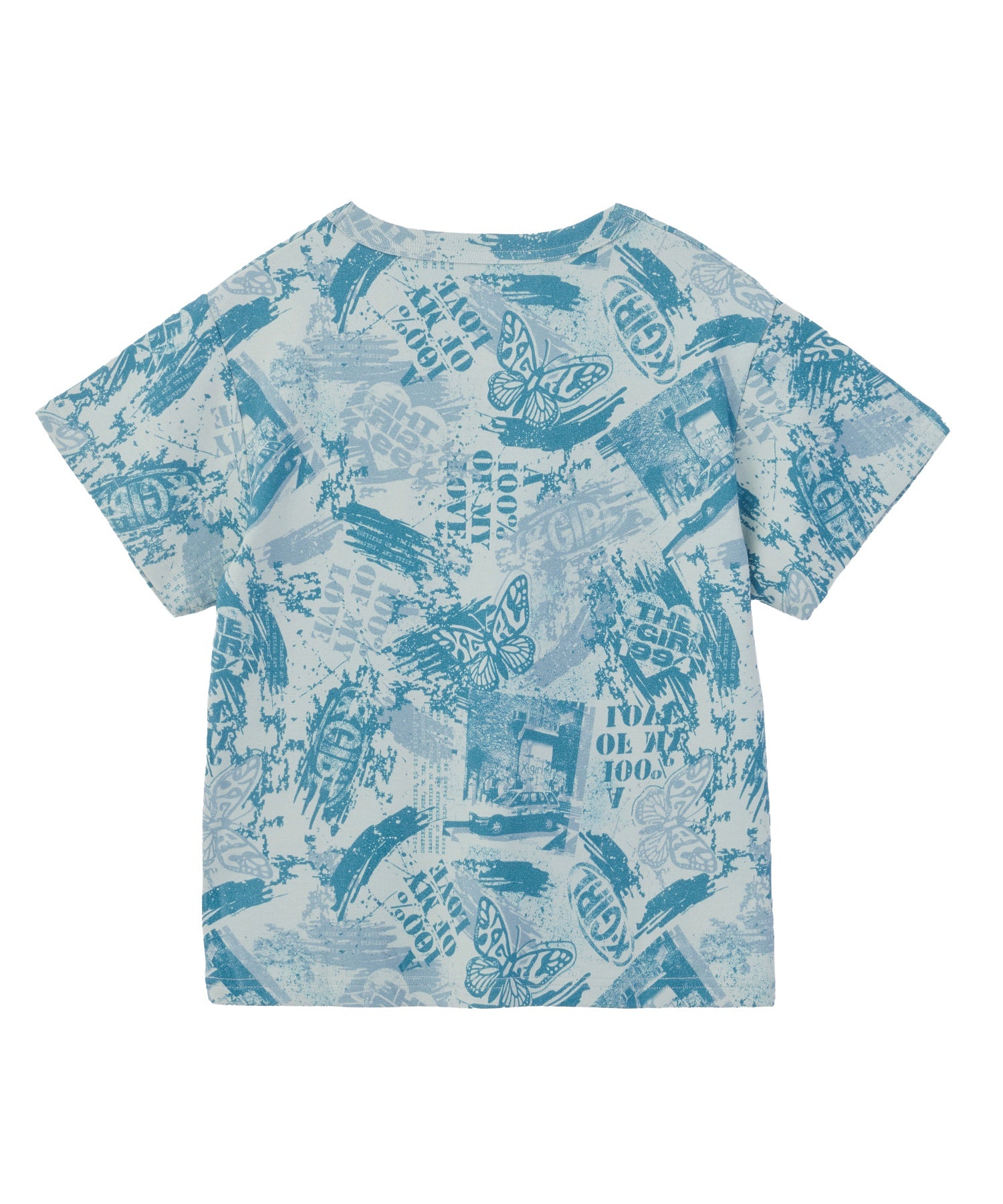 BRUSHED COLLAGE GRAPHIC S/S BABY TEE
