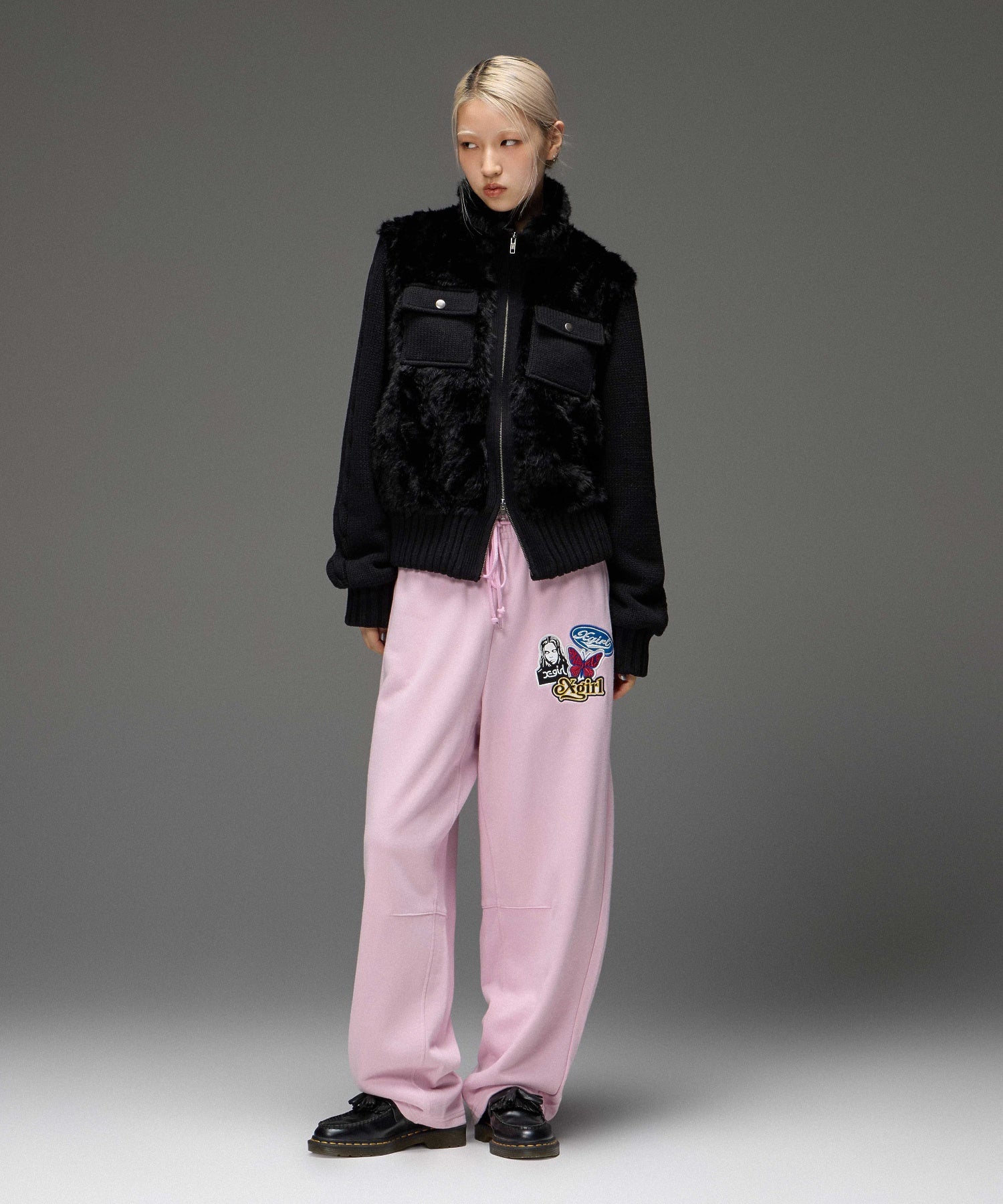X-girl PATCHES SWEATPANTS