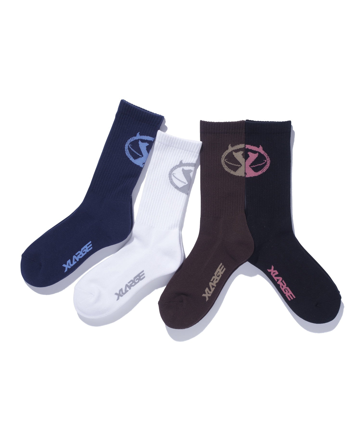 X MONSTER LOGO SOCKS