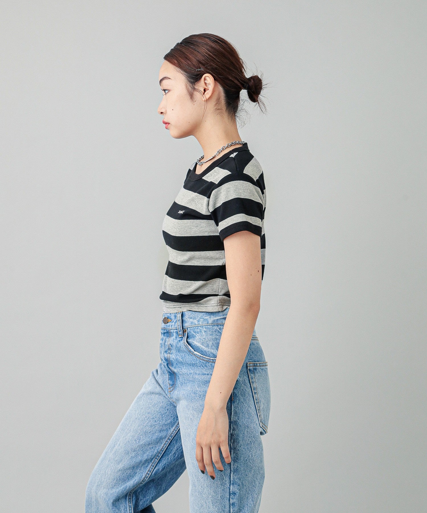 STRIPED S/S TEE