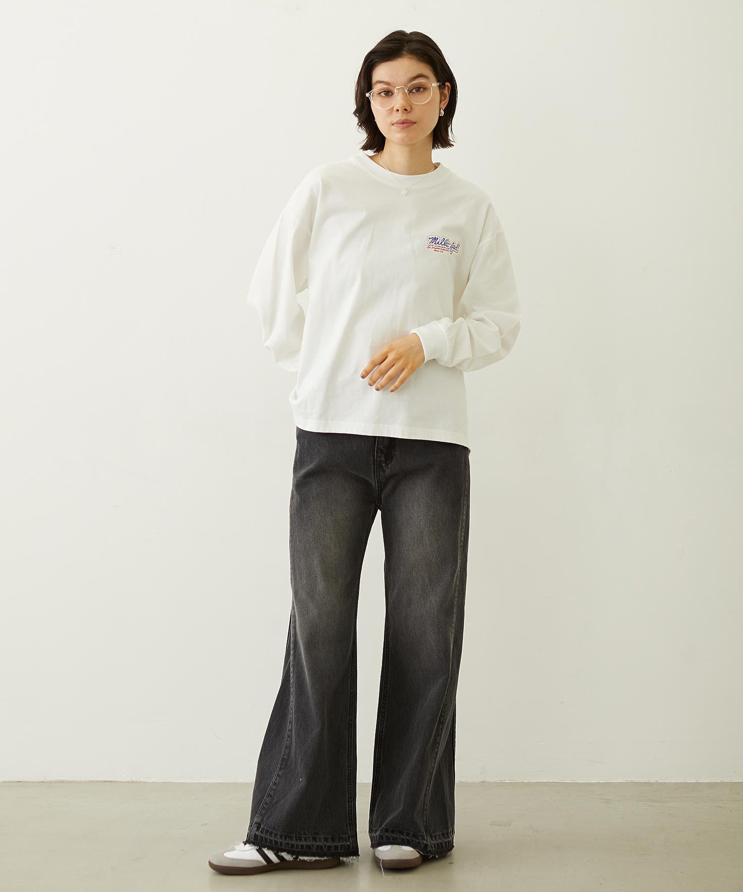 FLARED DENIM PANTS