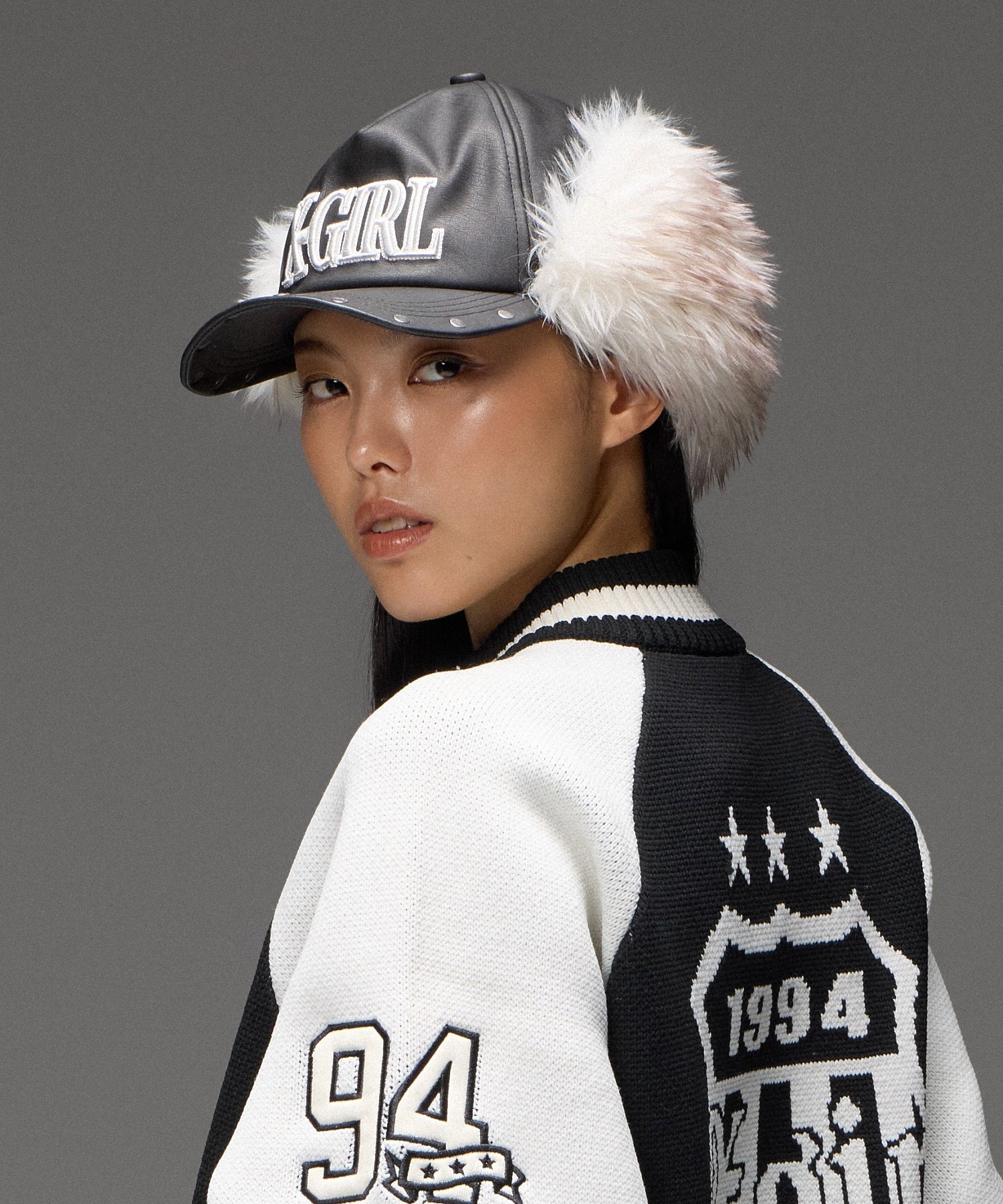 FAUX FUR EAR FLAP 5PANEL CAP