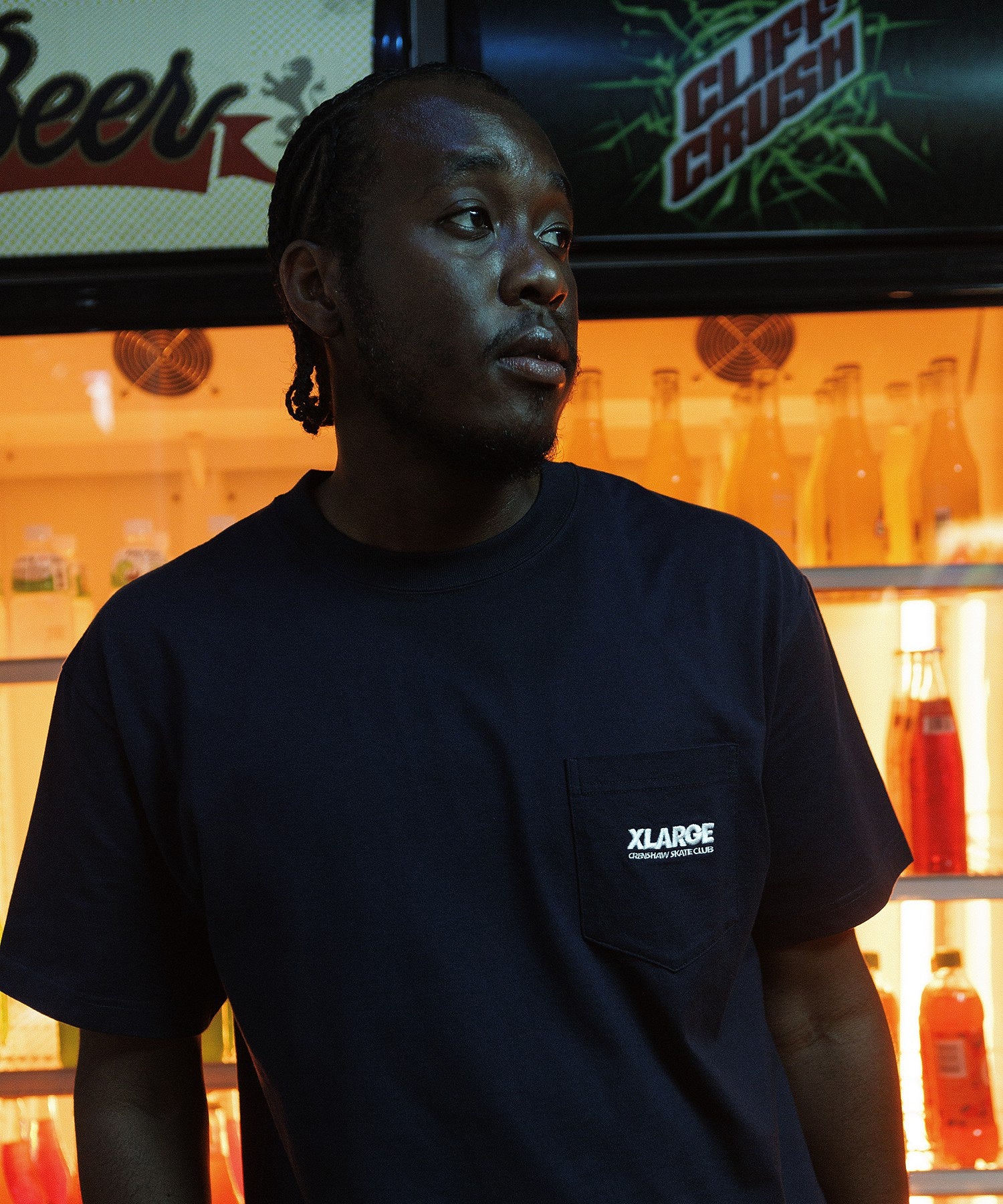 XLARGE×CRENSHAW SKATE CLUB POCKET S/S TEE