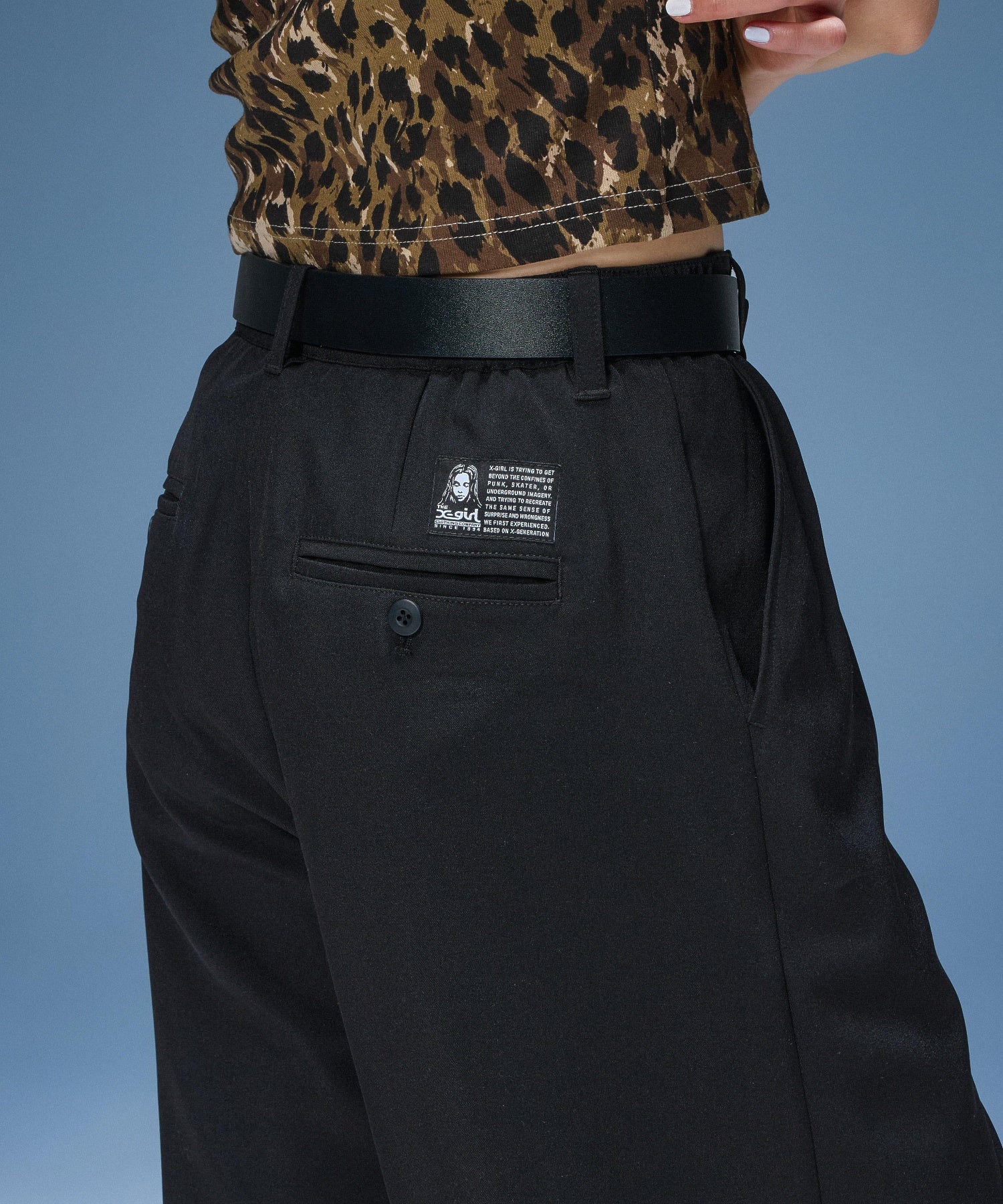 PLATE LOGO BUCKLE BELT