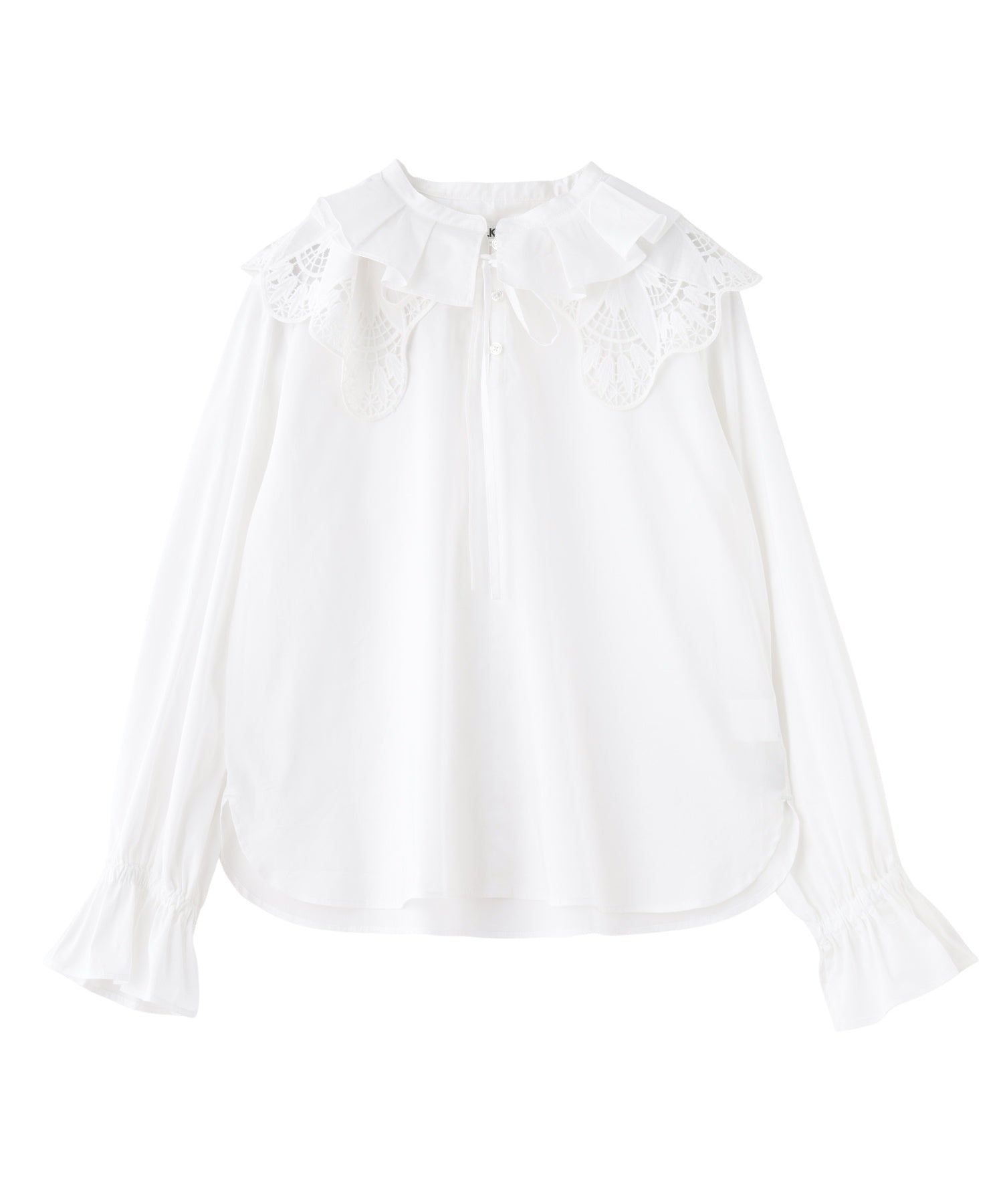 MULTI RUFFLE COLLAR BLOUSE