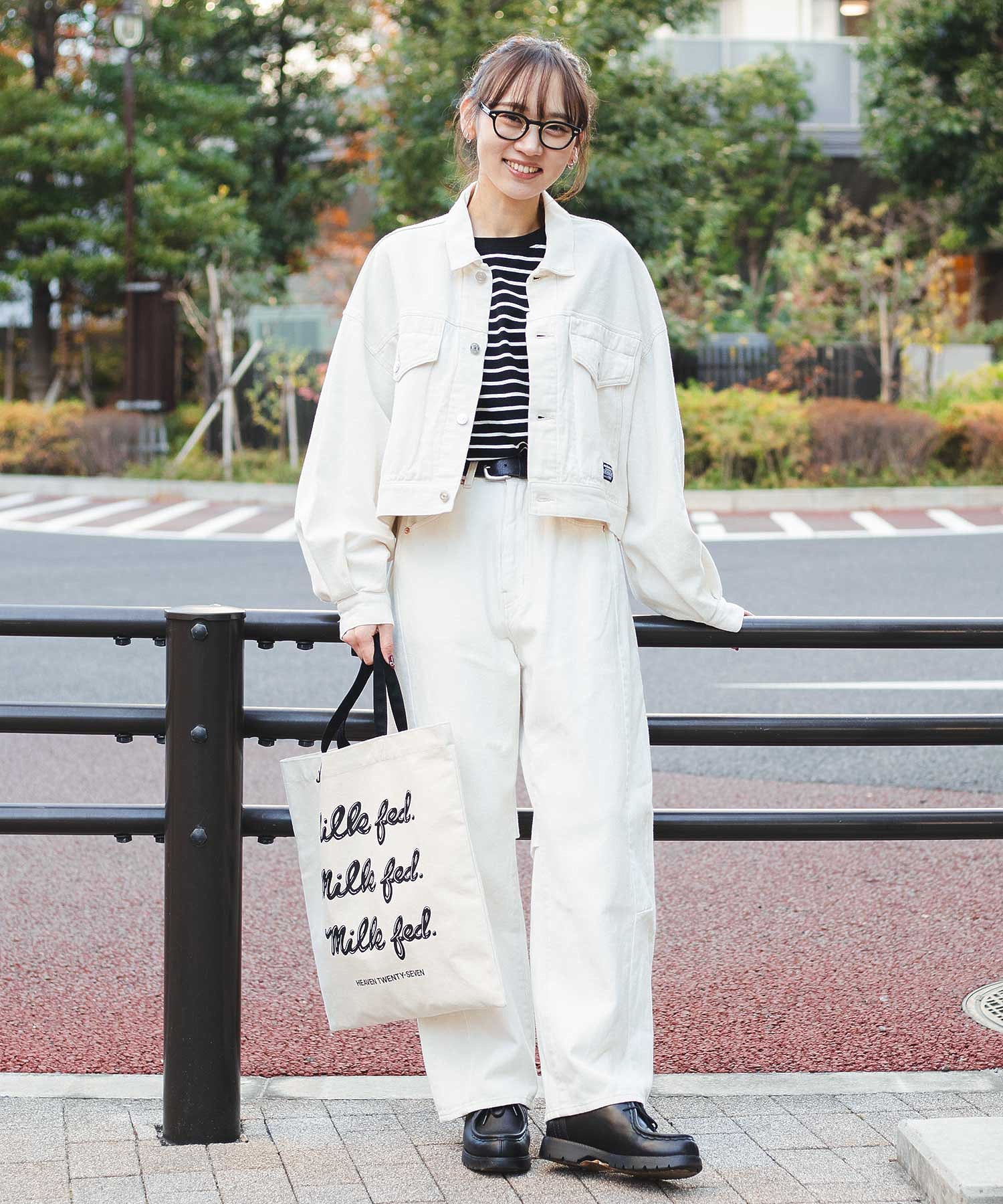 WIDE LEG DENIM PANTS