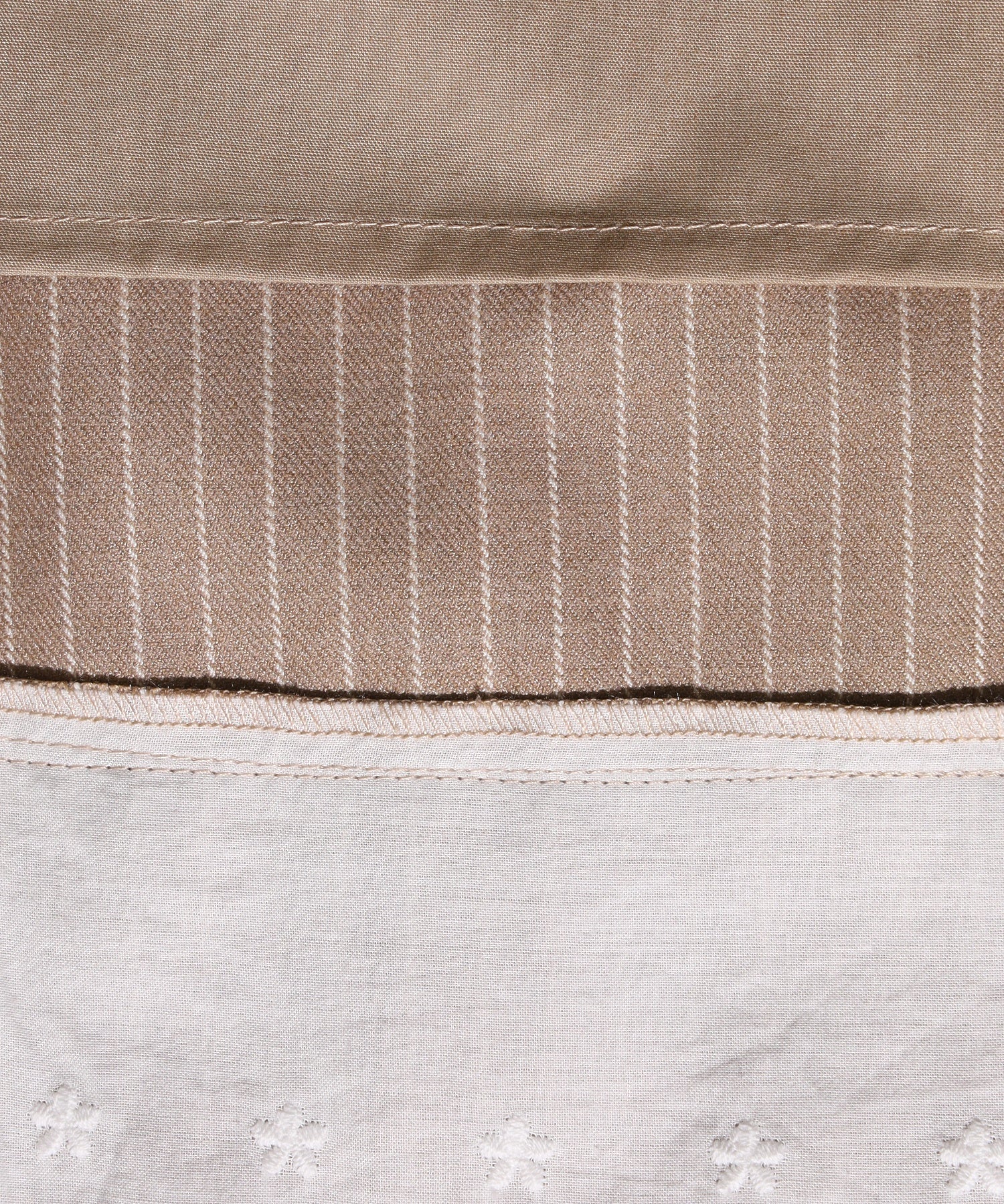 LACE HEM STRIPED SKIRT