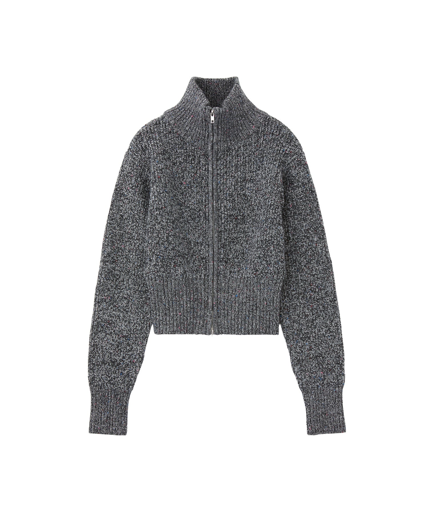 ネップジップアップセーター