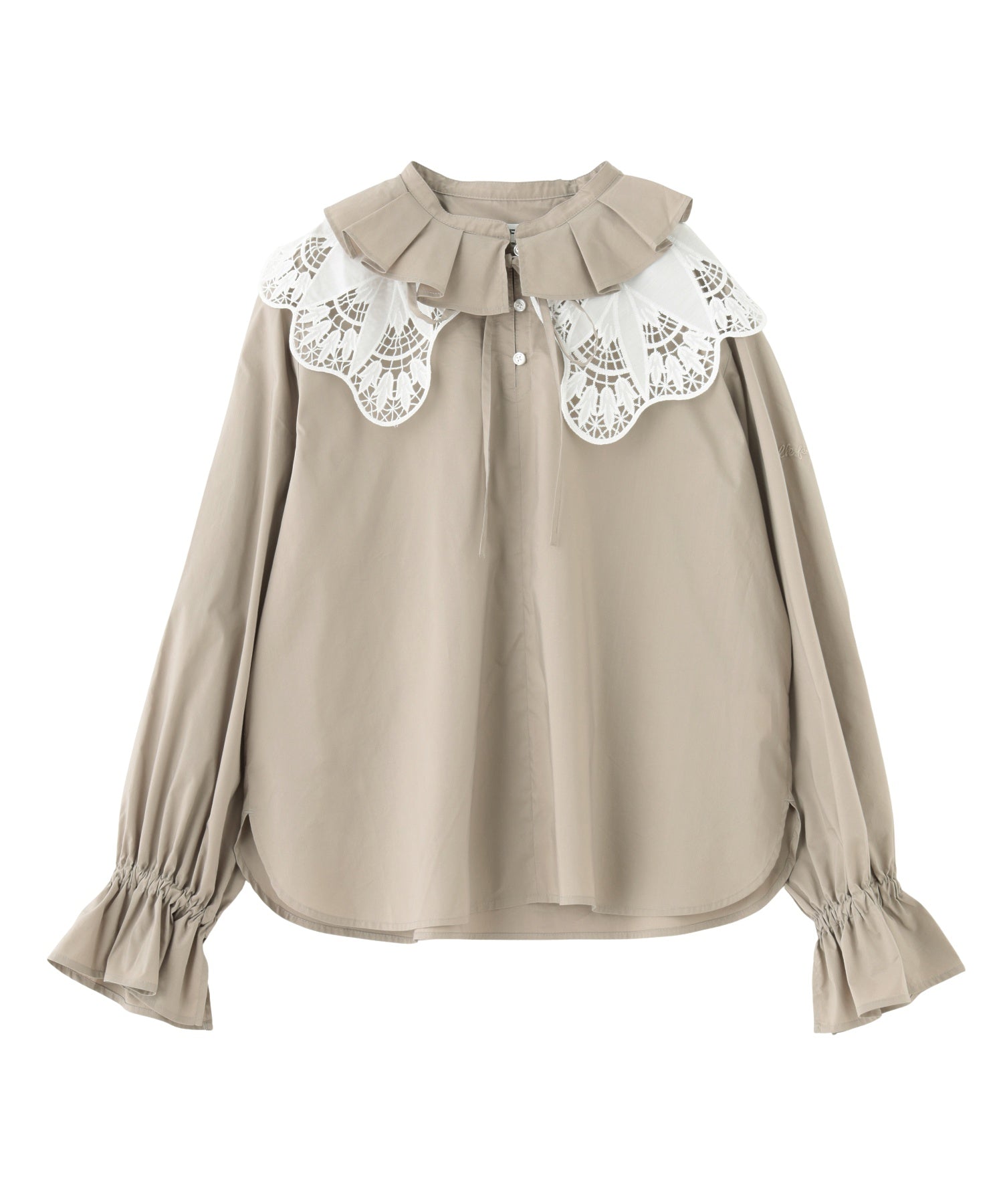 MULTI RUFFLE COLLAR BLOUSE