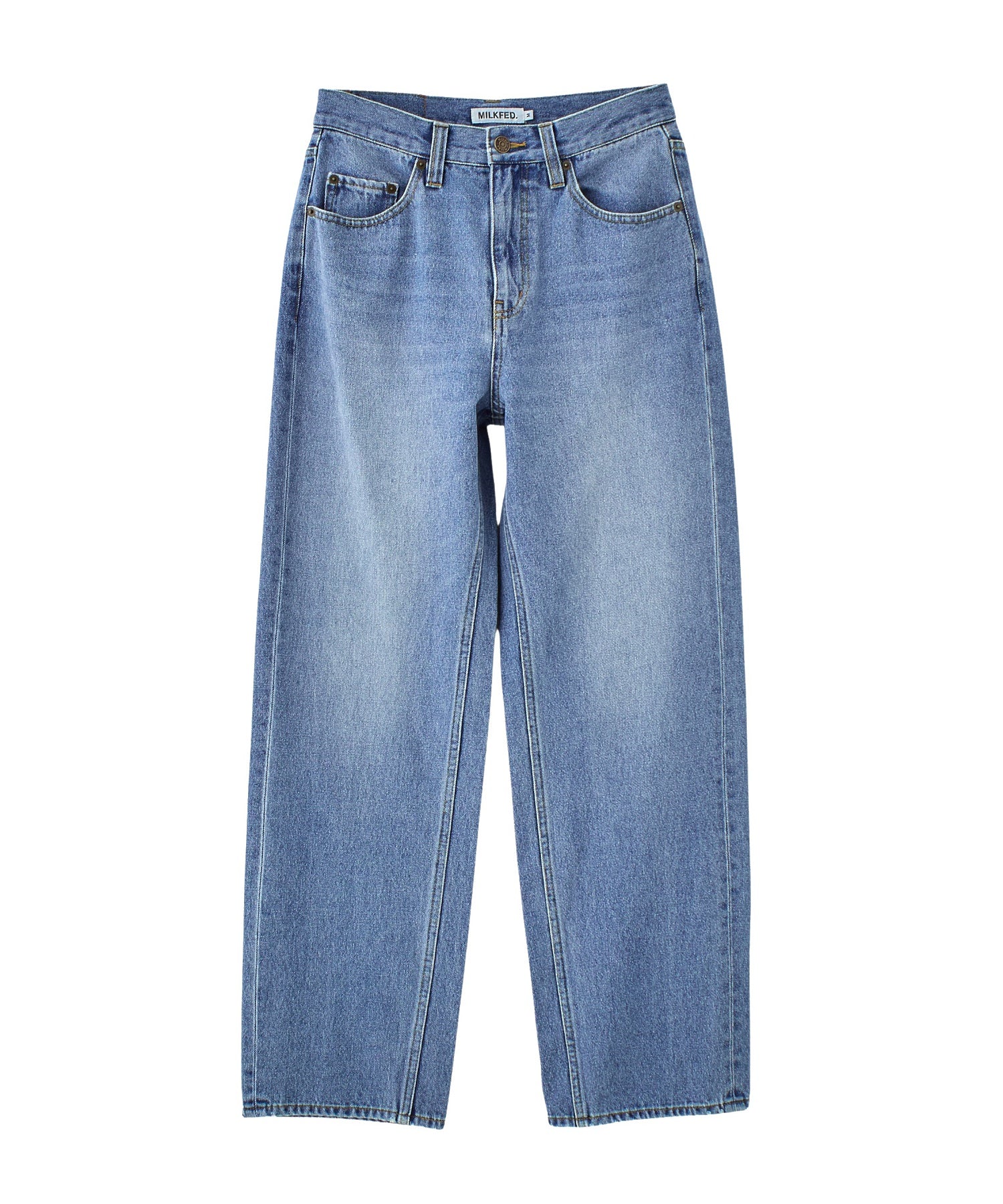 MILKFED. EMBROIDERED DENIM PANTS