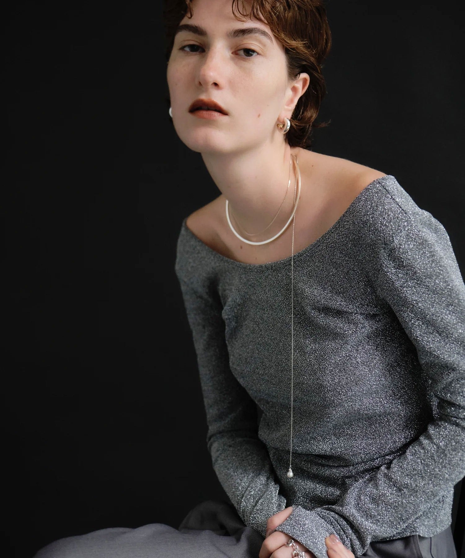 loni/BUD MULTIWAY PEARL CHOKER