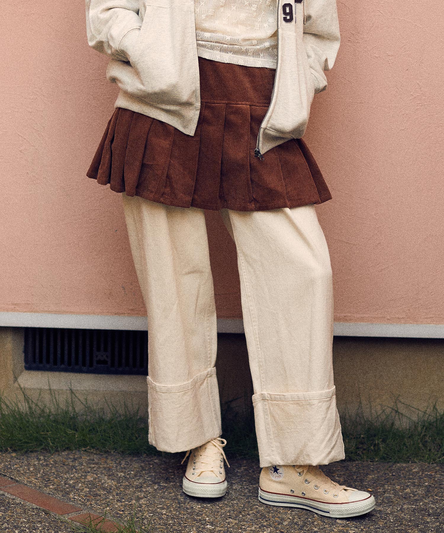 LAYERED CULOTTE SKIRT