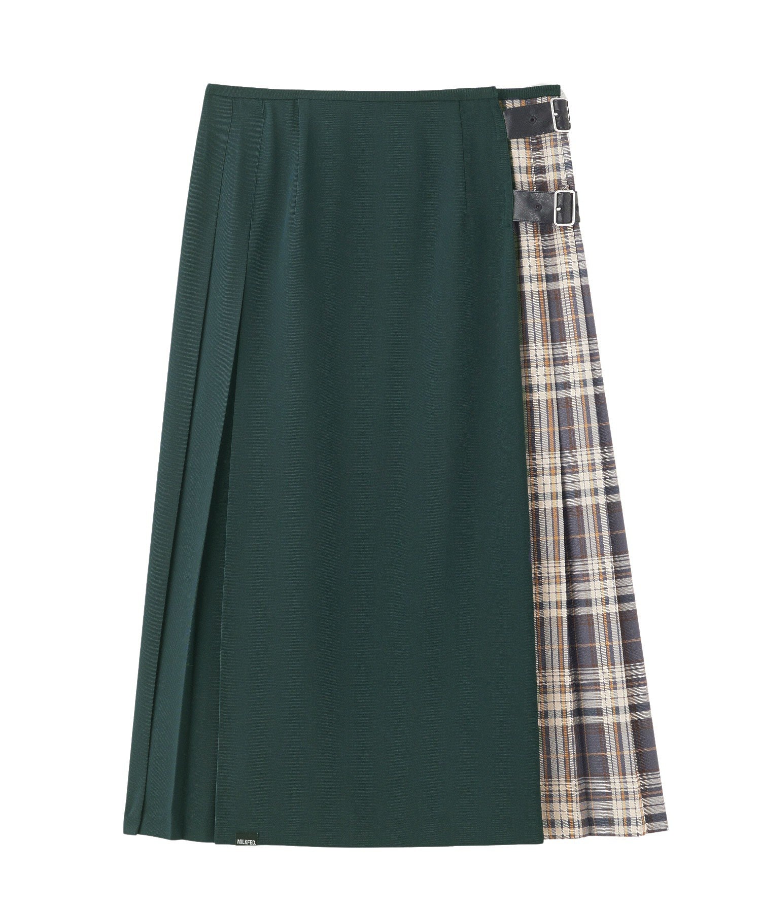 PLAID PANEL SKIRT