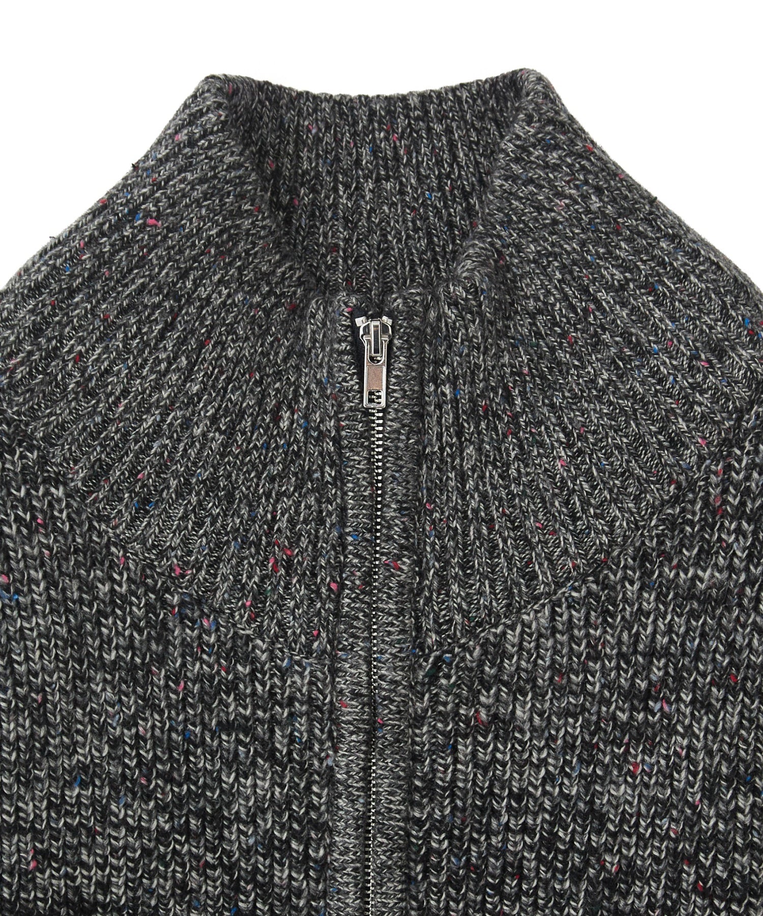 ネップジップアップセーター