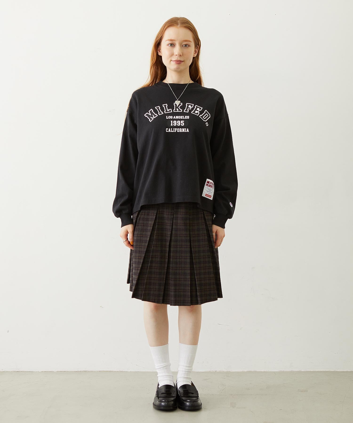 BELTED PLEATED SKIRT