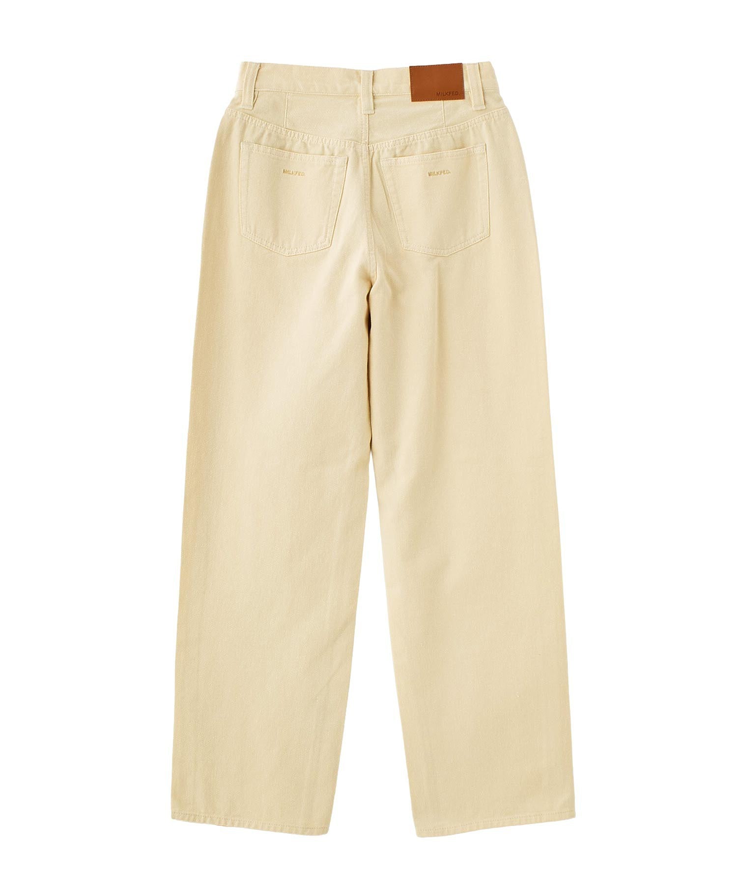 MILKFED. EMBROIDERED DENIM PANTS