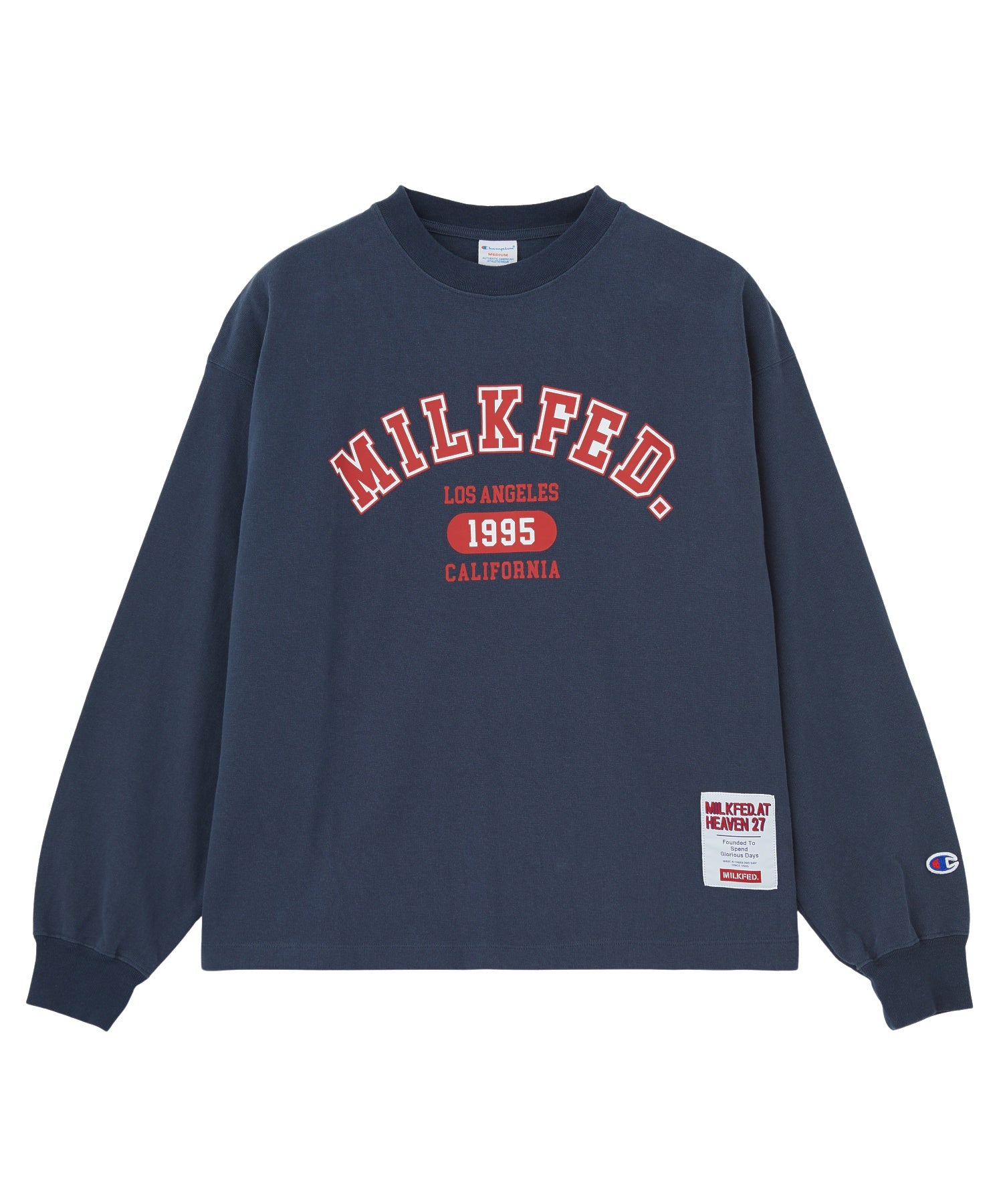MILKFED.×CHAMPION LS TEE