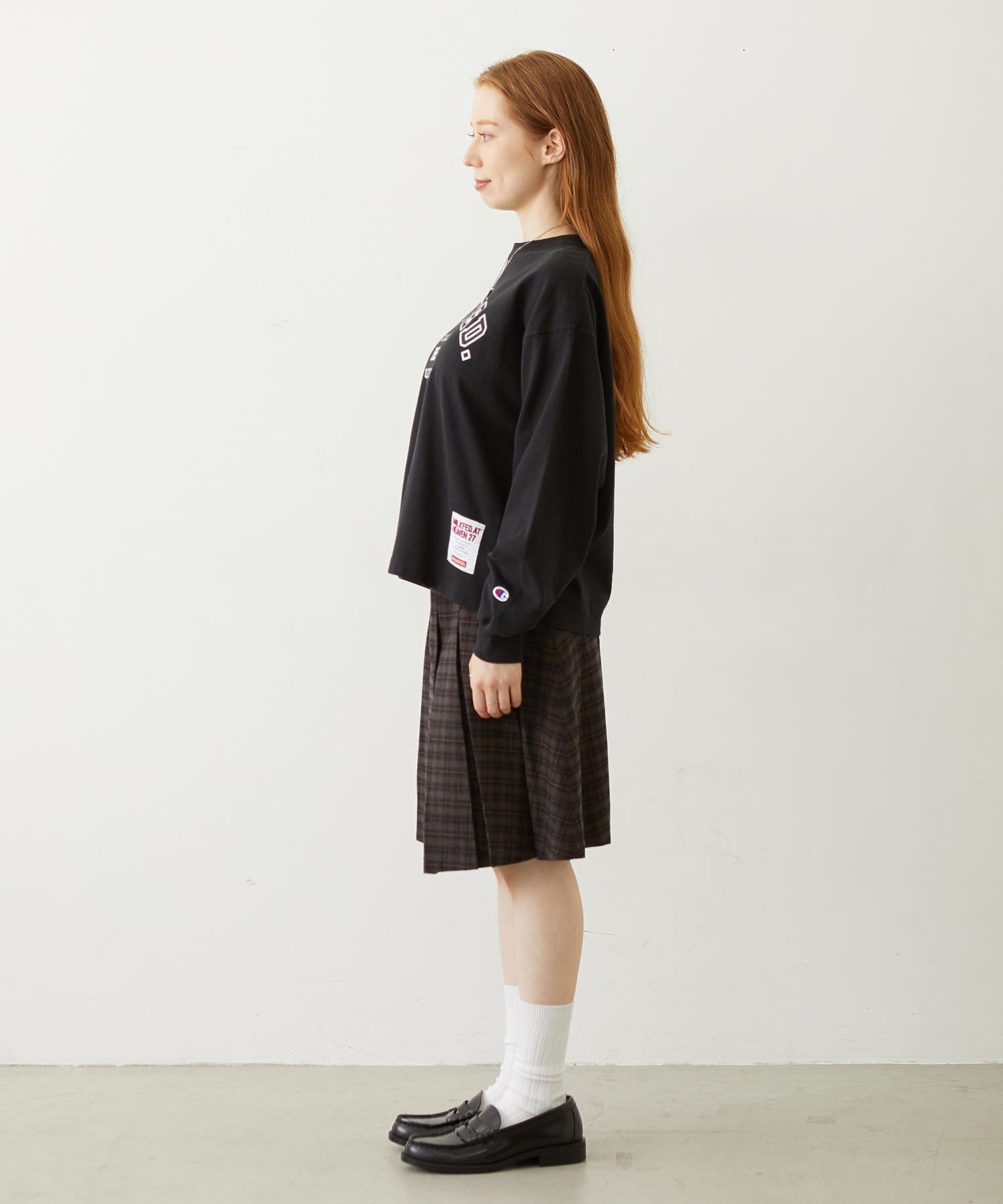 BELTED PLEATED SKIRT