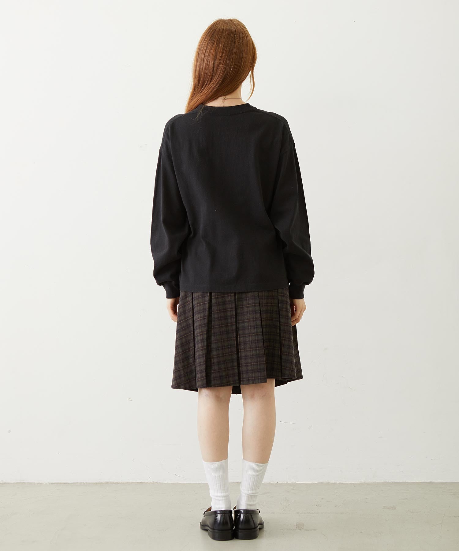 BELTED PLEATED SKIRT